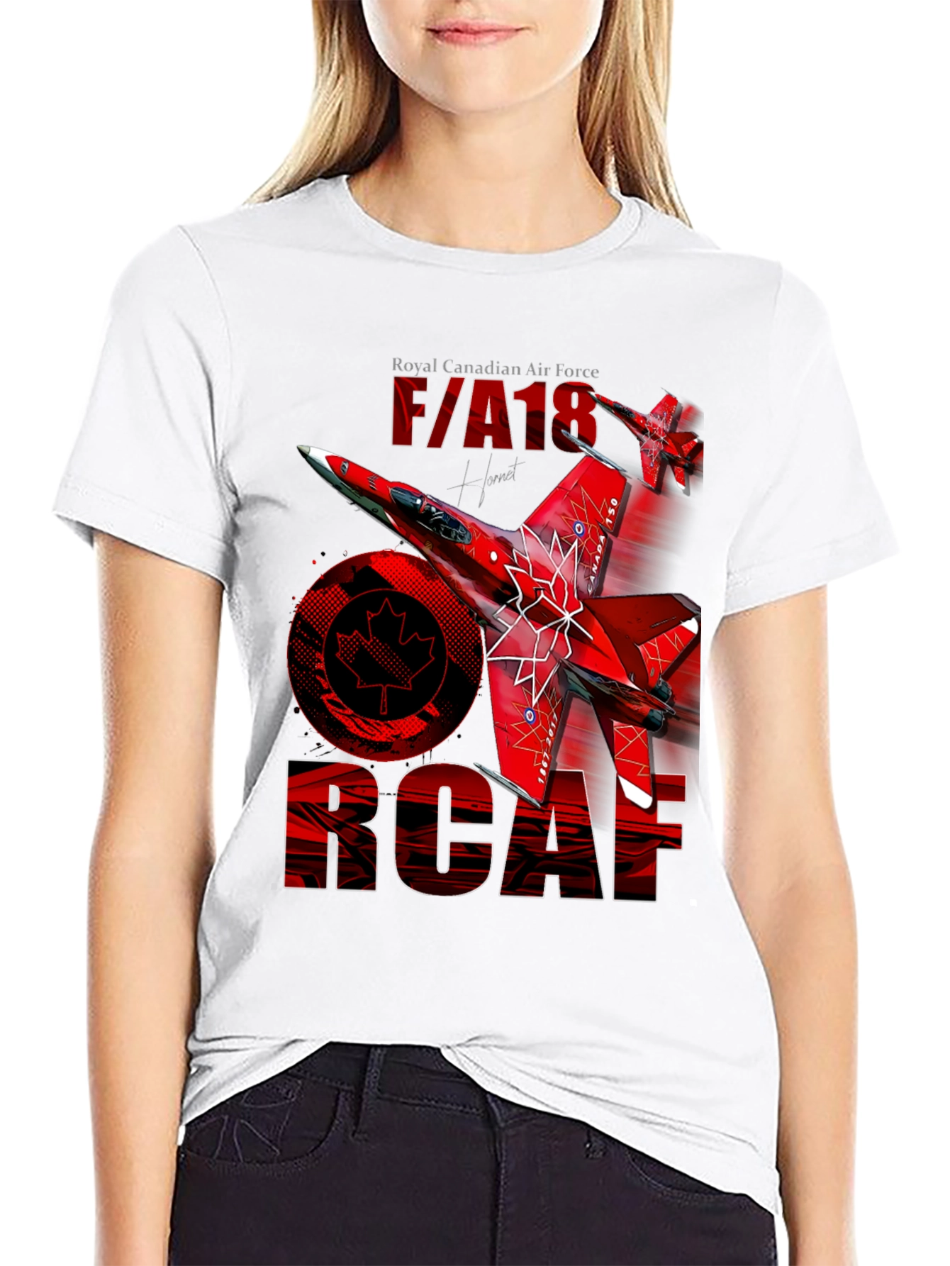 Royal Canadian Air Force F/A 18 T-Shirt