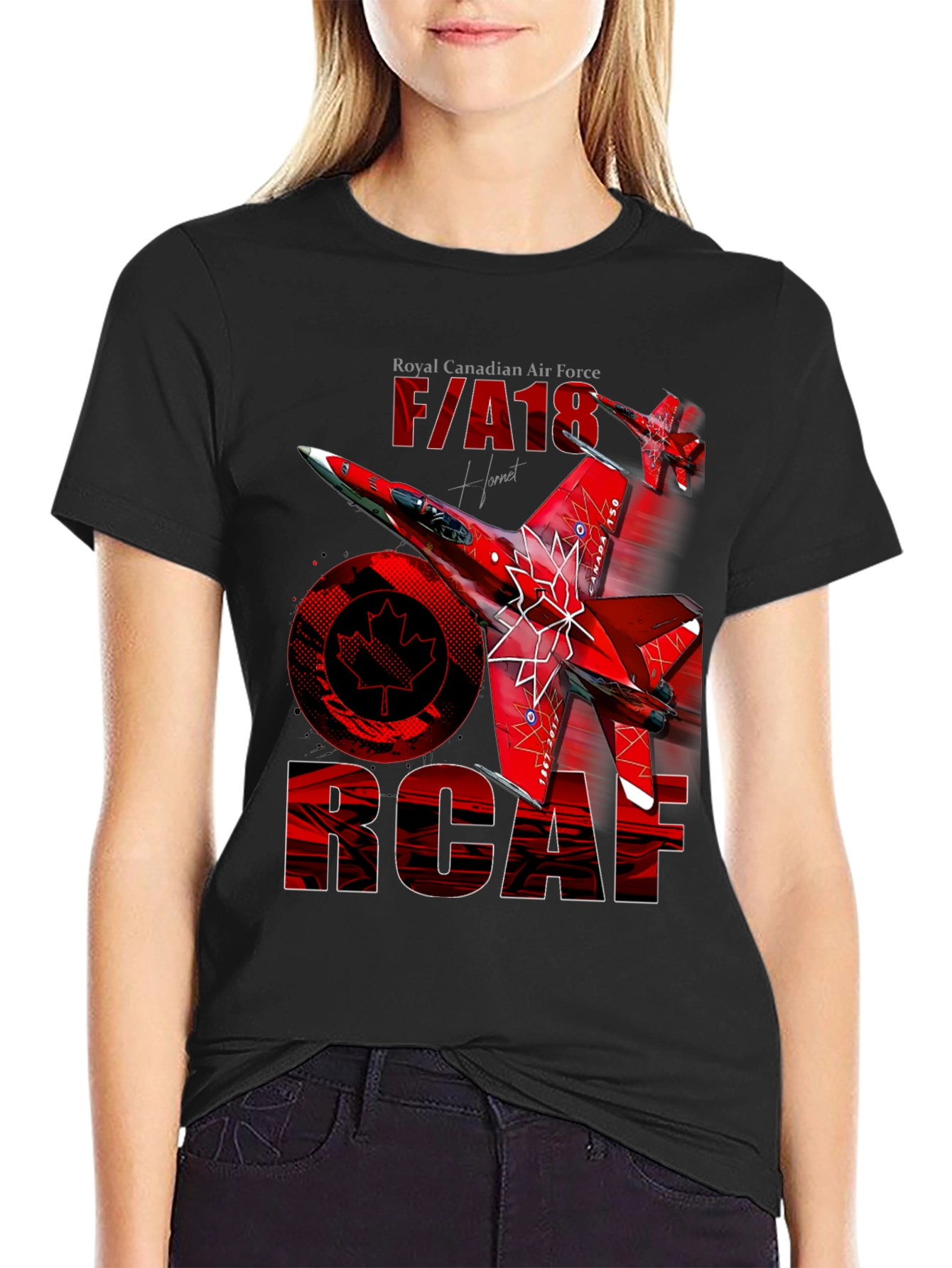 Royal Canadian Air Force F/A 18 T-Shirt