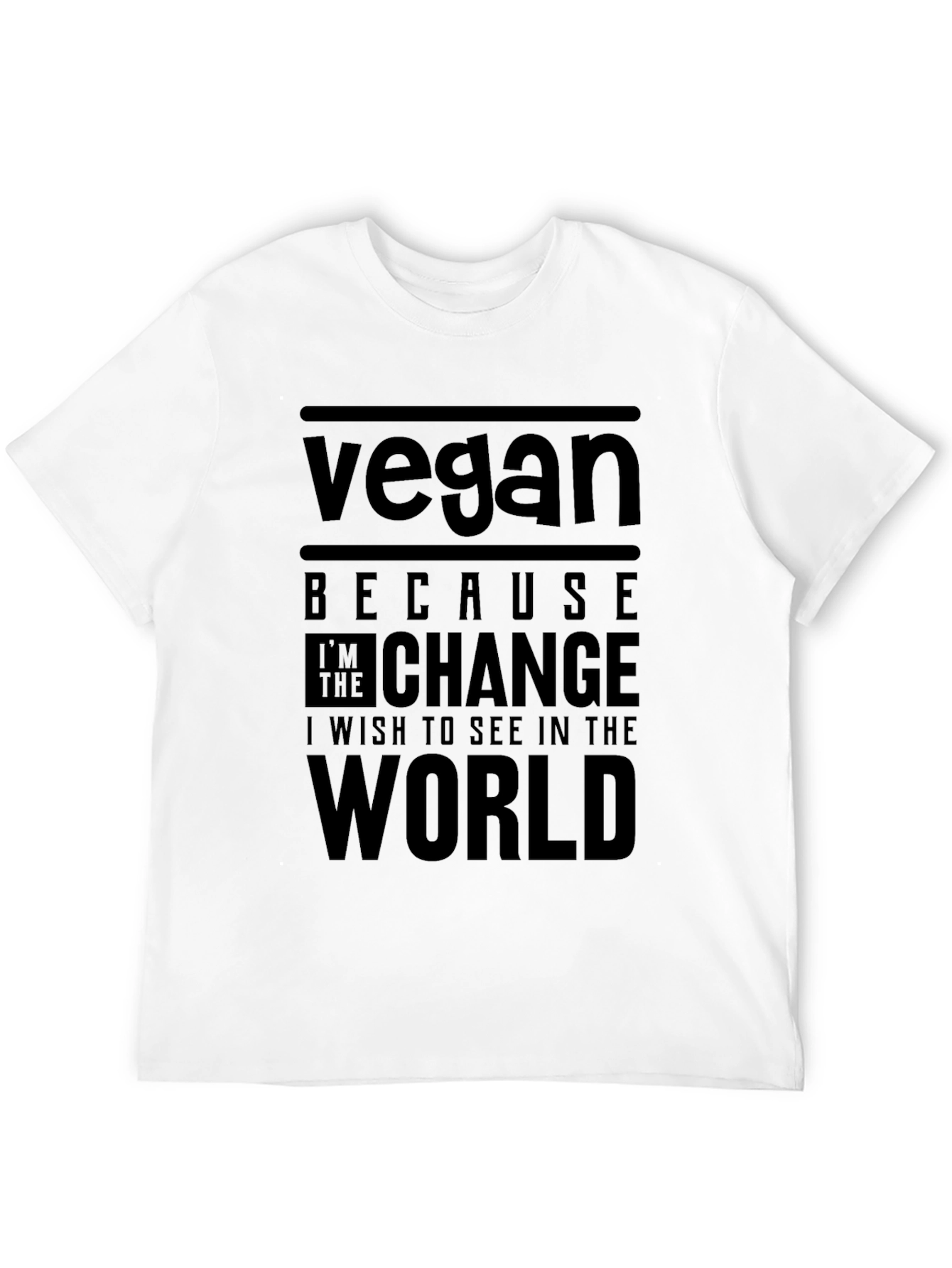 Vegan Quote T-Shirt - Change the World