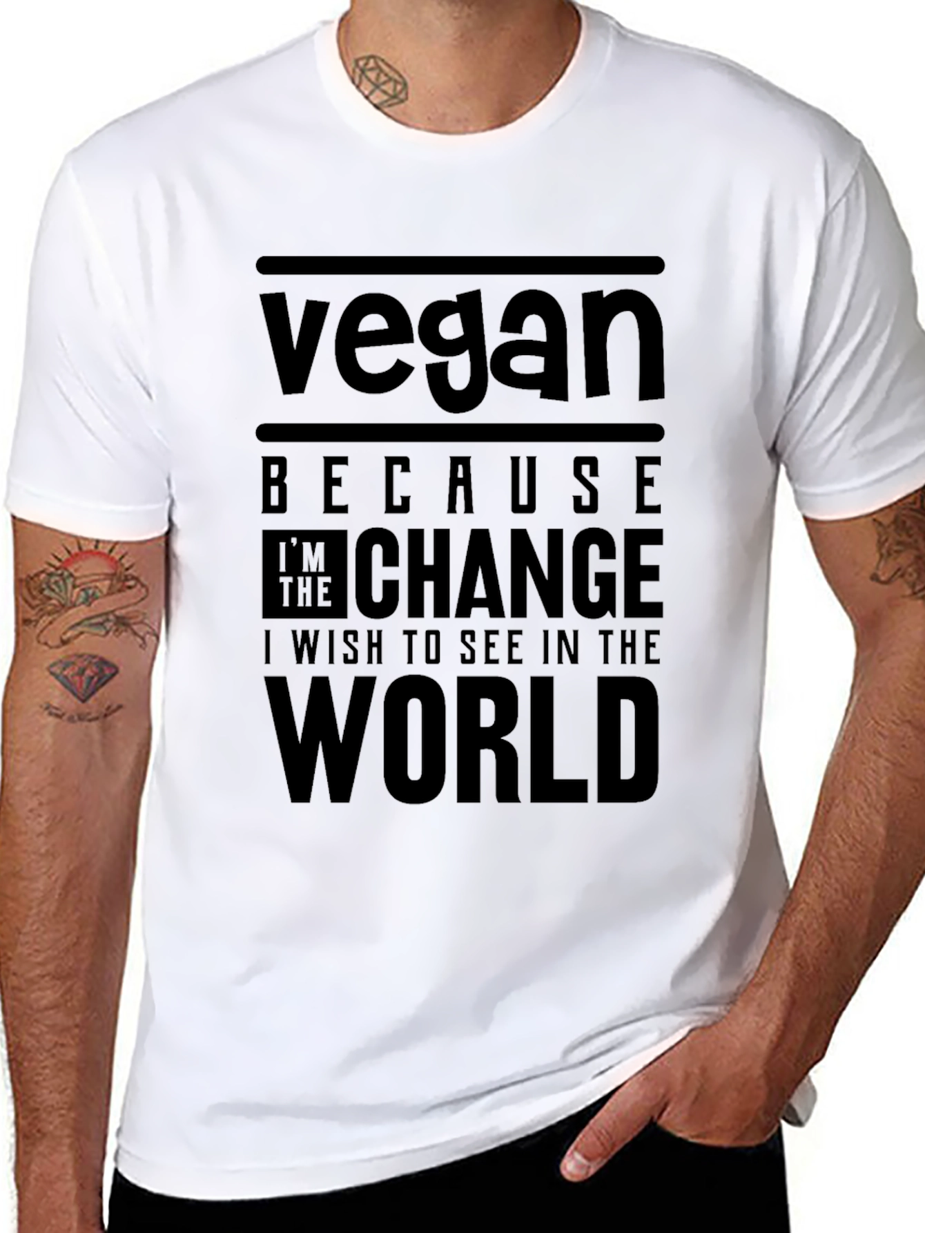 Vegan Quote T-Shirt - Change the World