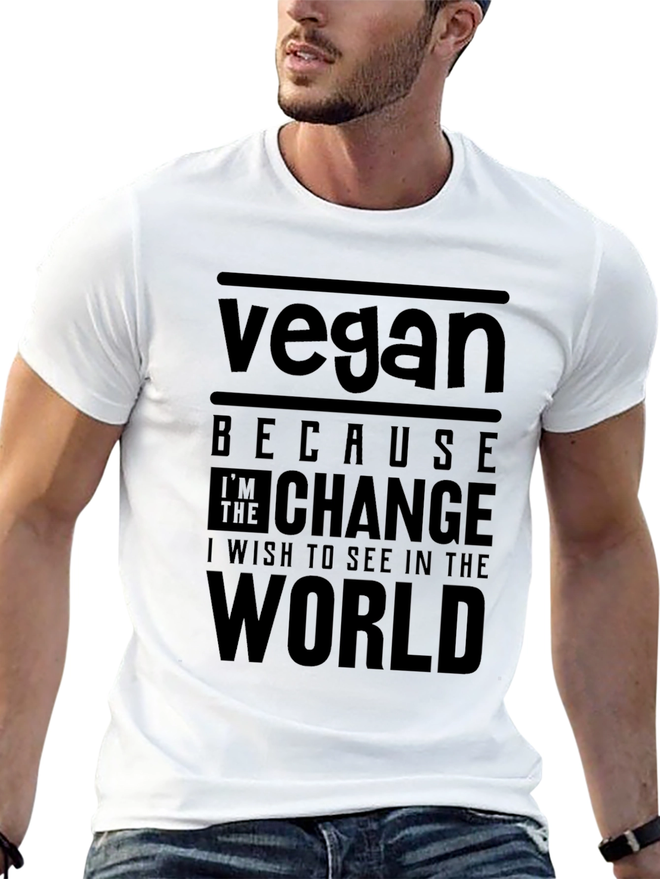 Vegan Quote T-Shirt - Change the World