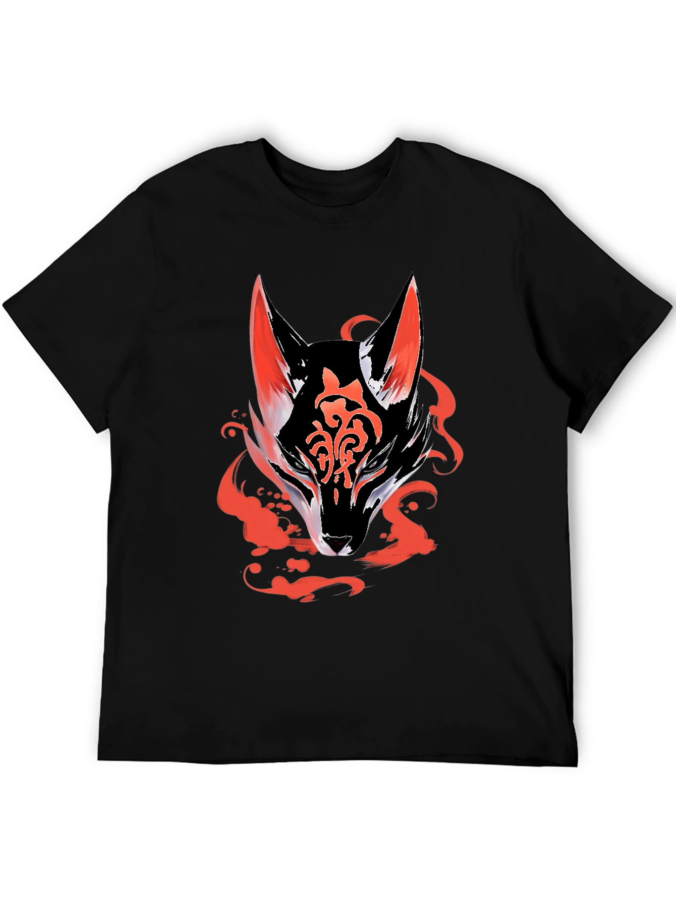 Fox Graphic Black Tee - Mens Fashion