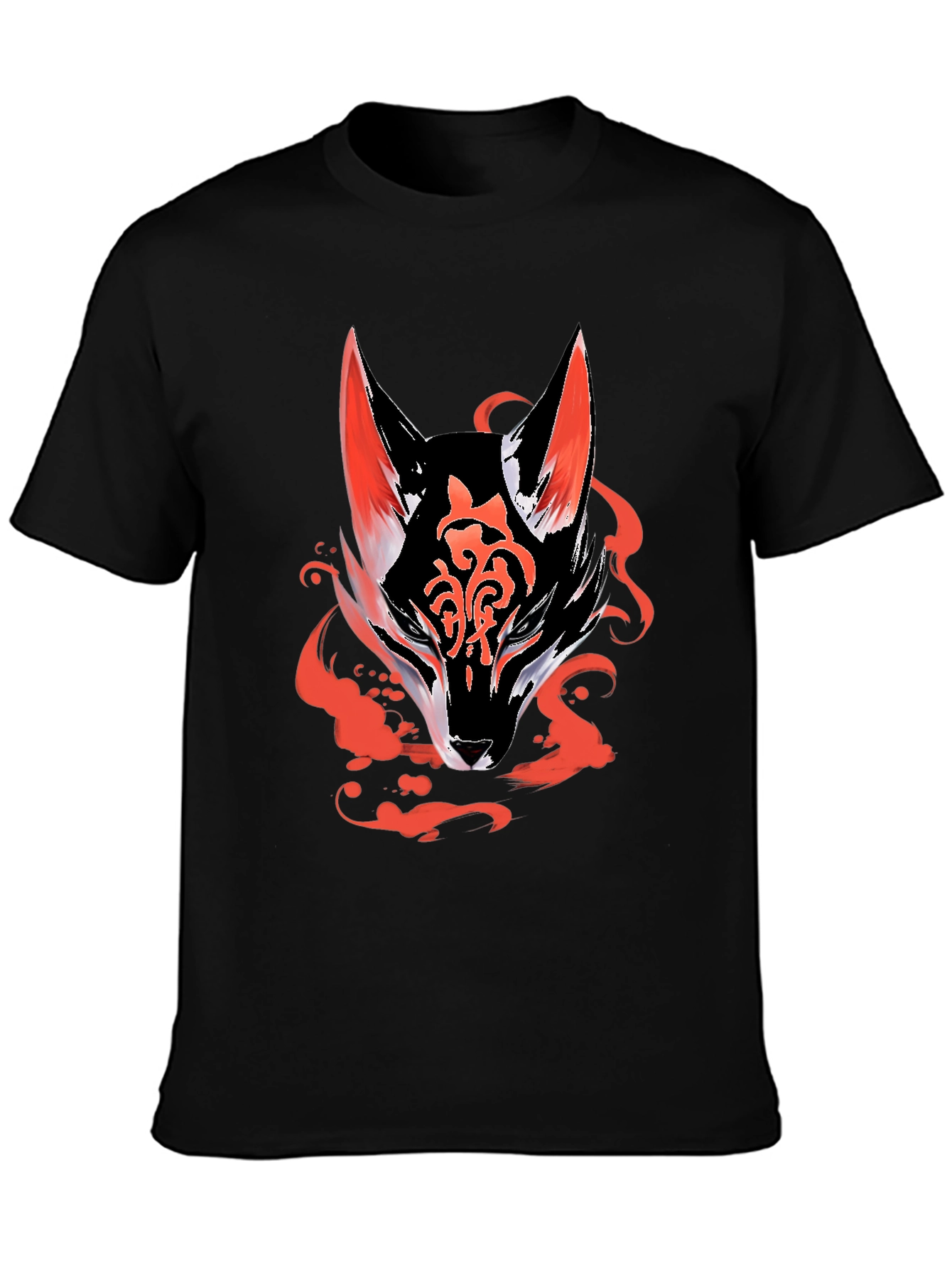 Fox Graphic Black Tee - Mens Fashion