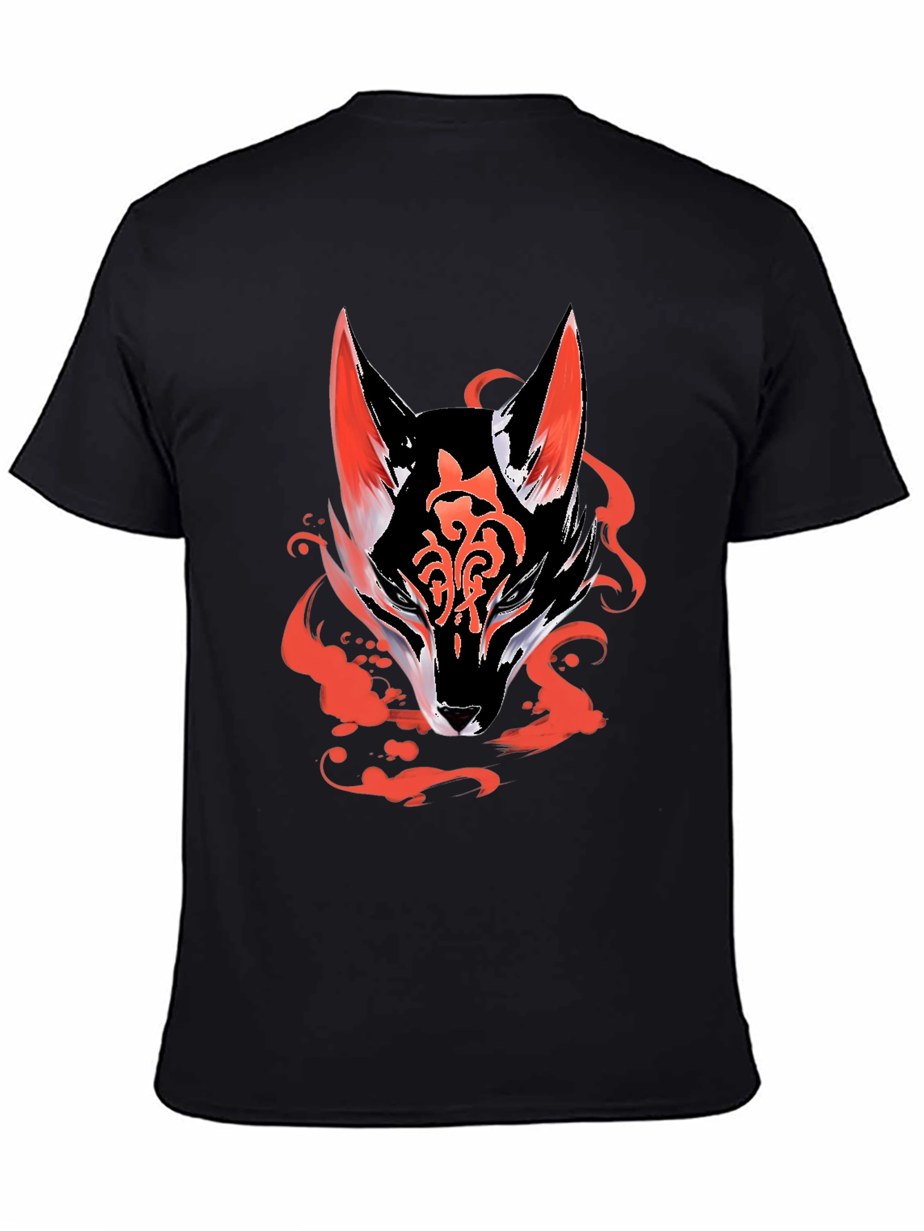 Fox Graphic Black Tee - Mens Fashion
