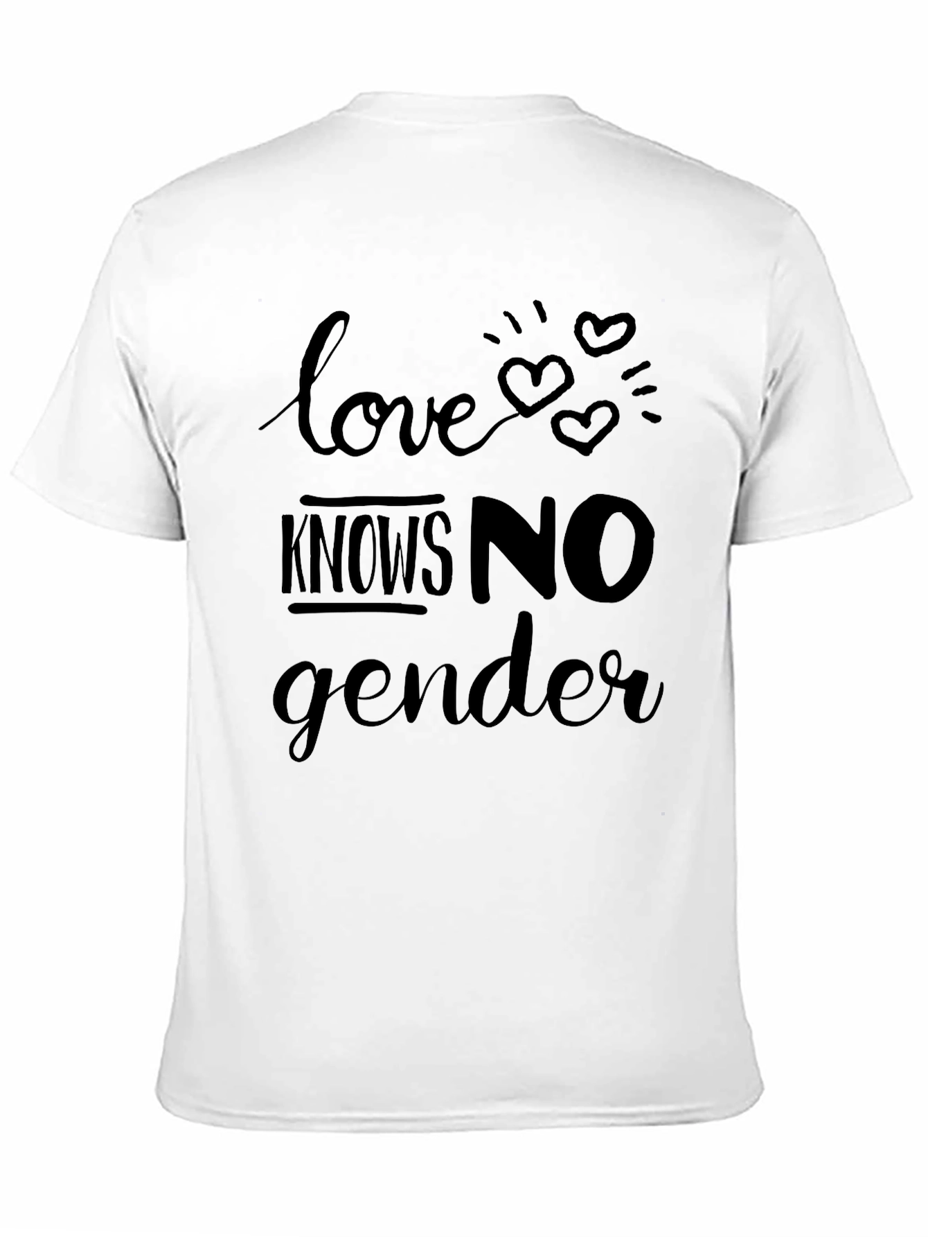 Love Knows No Gender Black T-Shirt