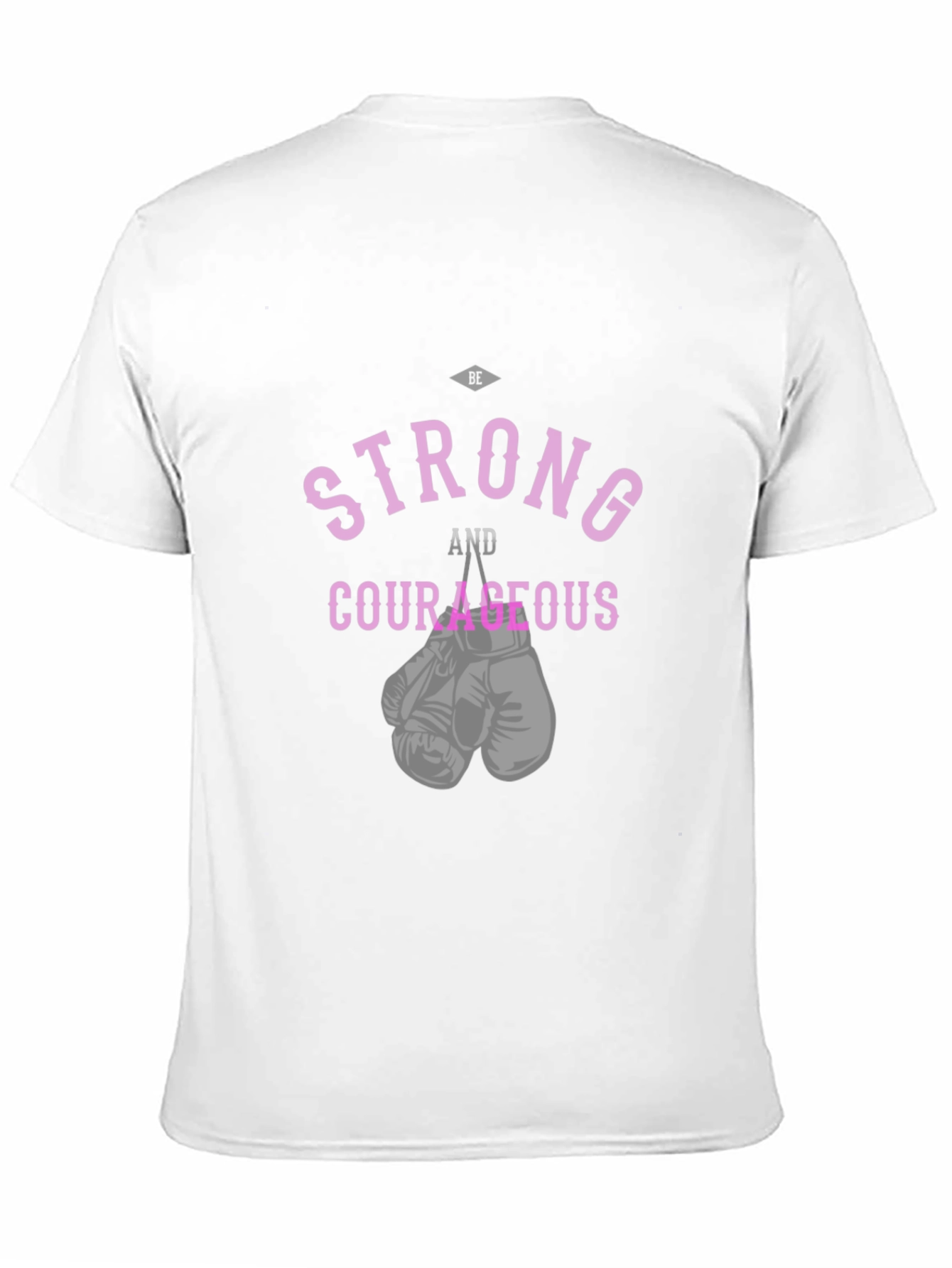 Be Strong and Courageous Boxing Gloves Graphic Tee