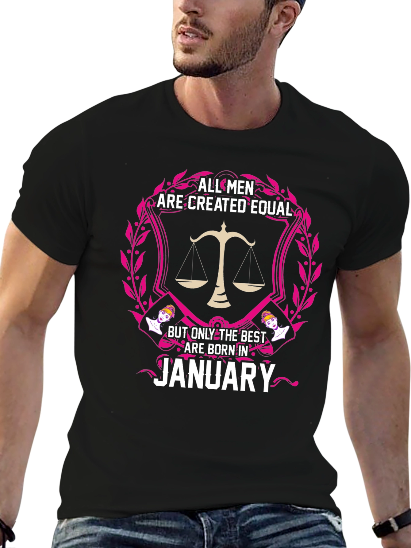 Mens Best are Born in January Graphic Tee