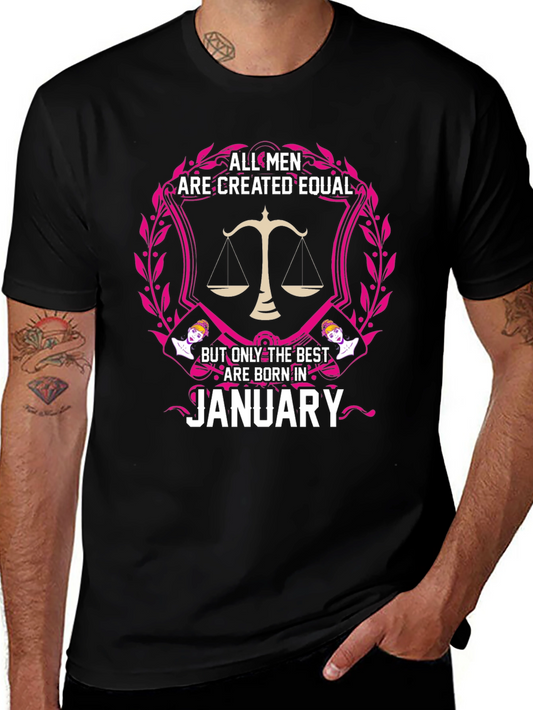 Mens Best are Born in January Graphic Tee