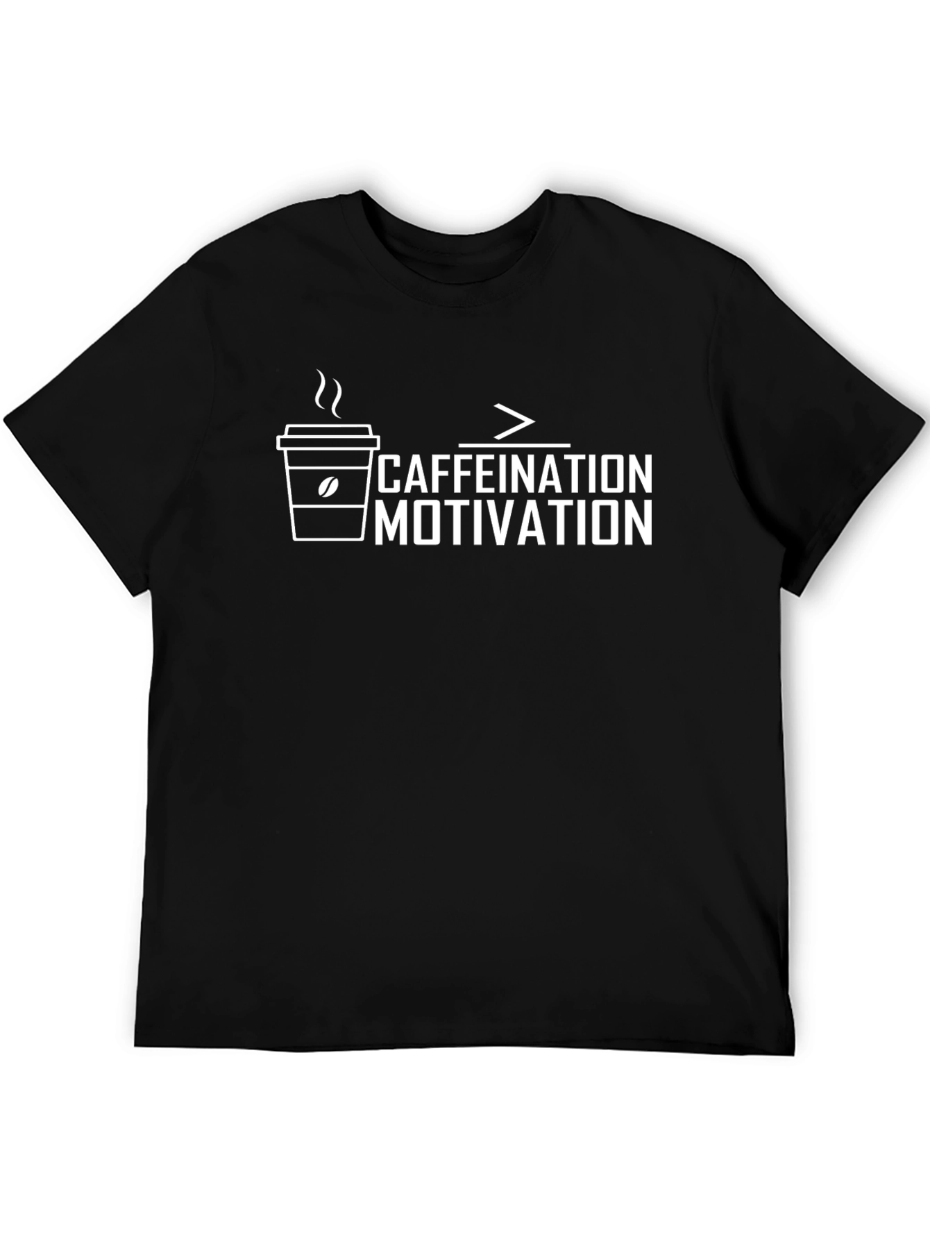 Caffeination > Motivation Graphic Tee - Black