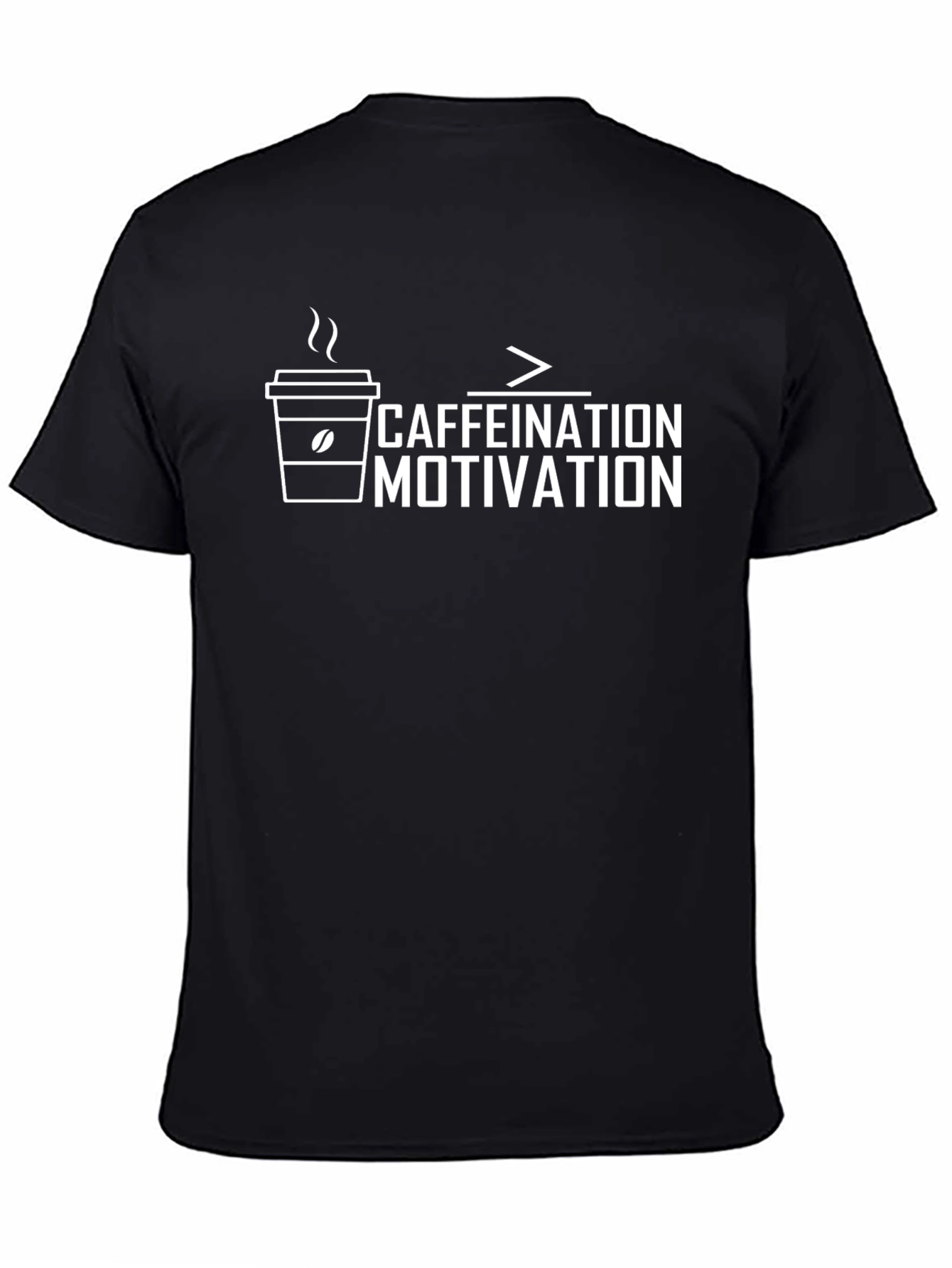 Caffeination > Motivation Graphic Tee - Black