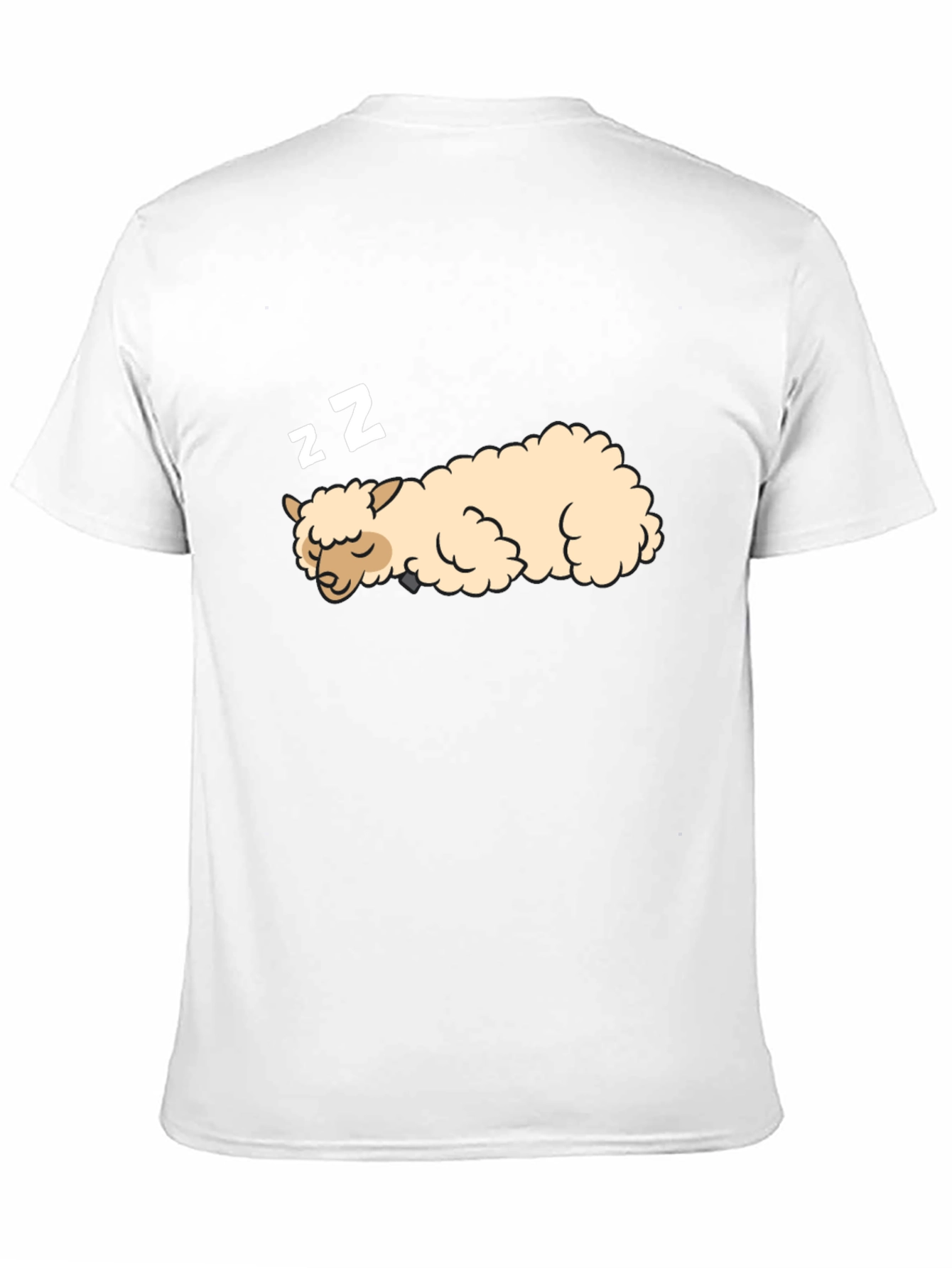 Sleeping Alpaca Black T-Shirt - Cute & Comfortable
