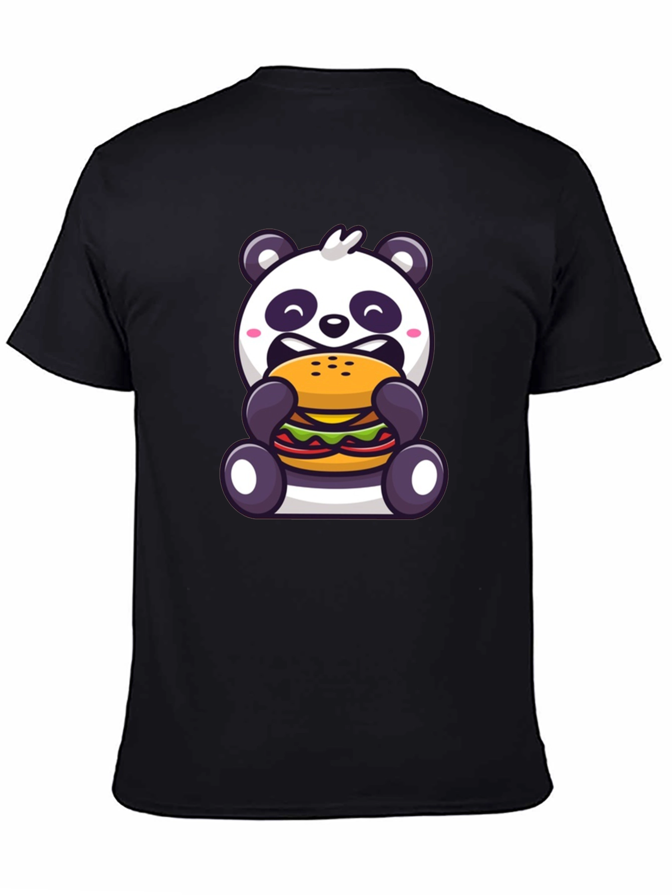 Panda Burger Graphic Tee - Cute Animal T-Shirt