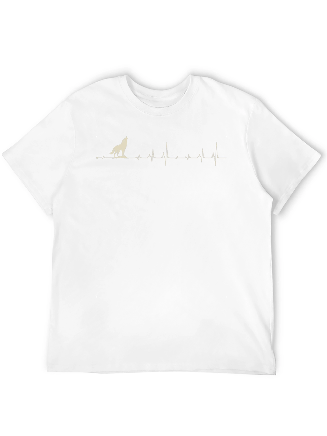 Wolf Heartbeat Graphic Print Tee
