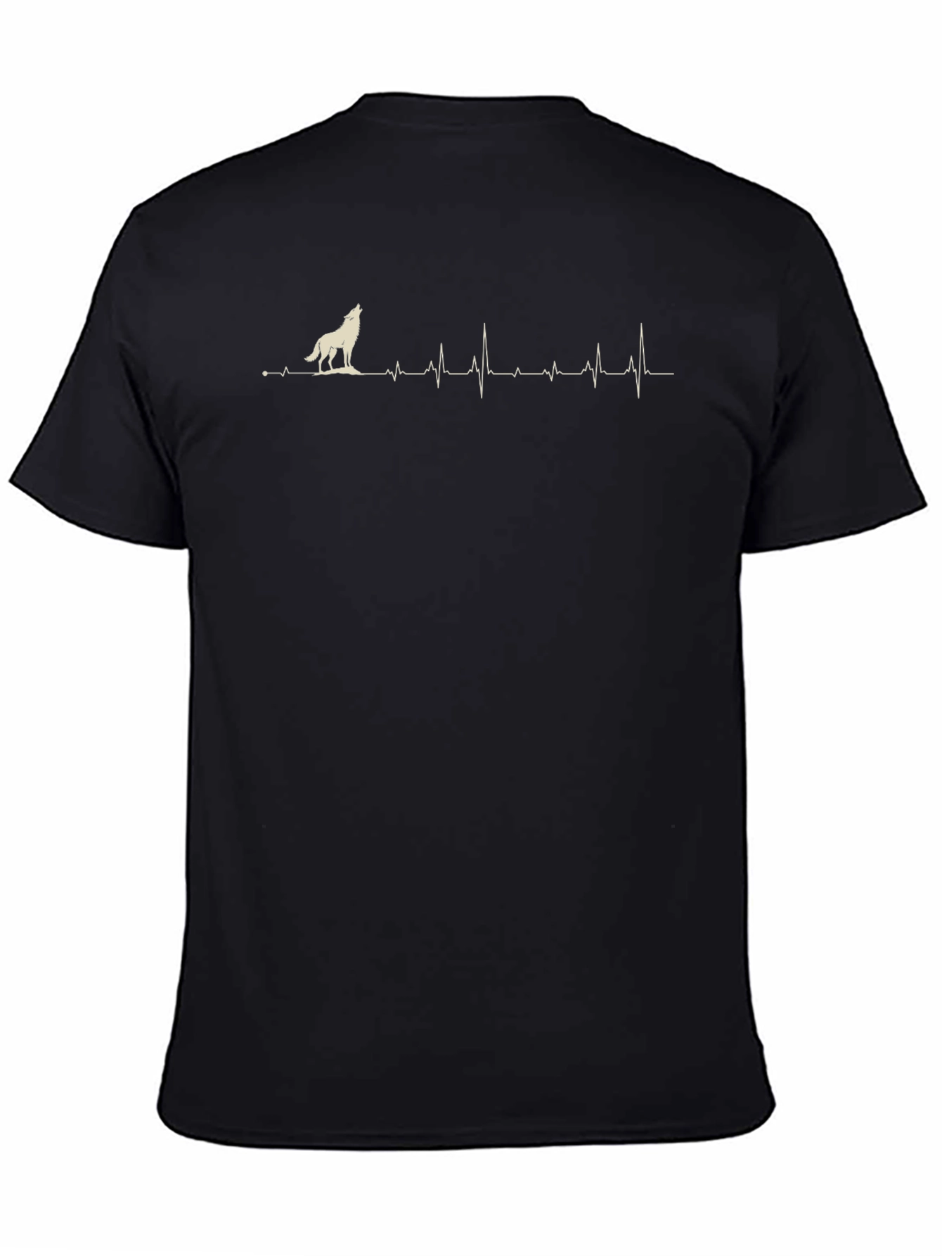 Wolf Heartbeat Graphic Print Tee