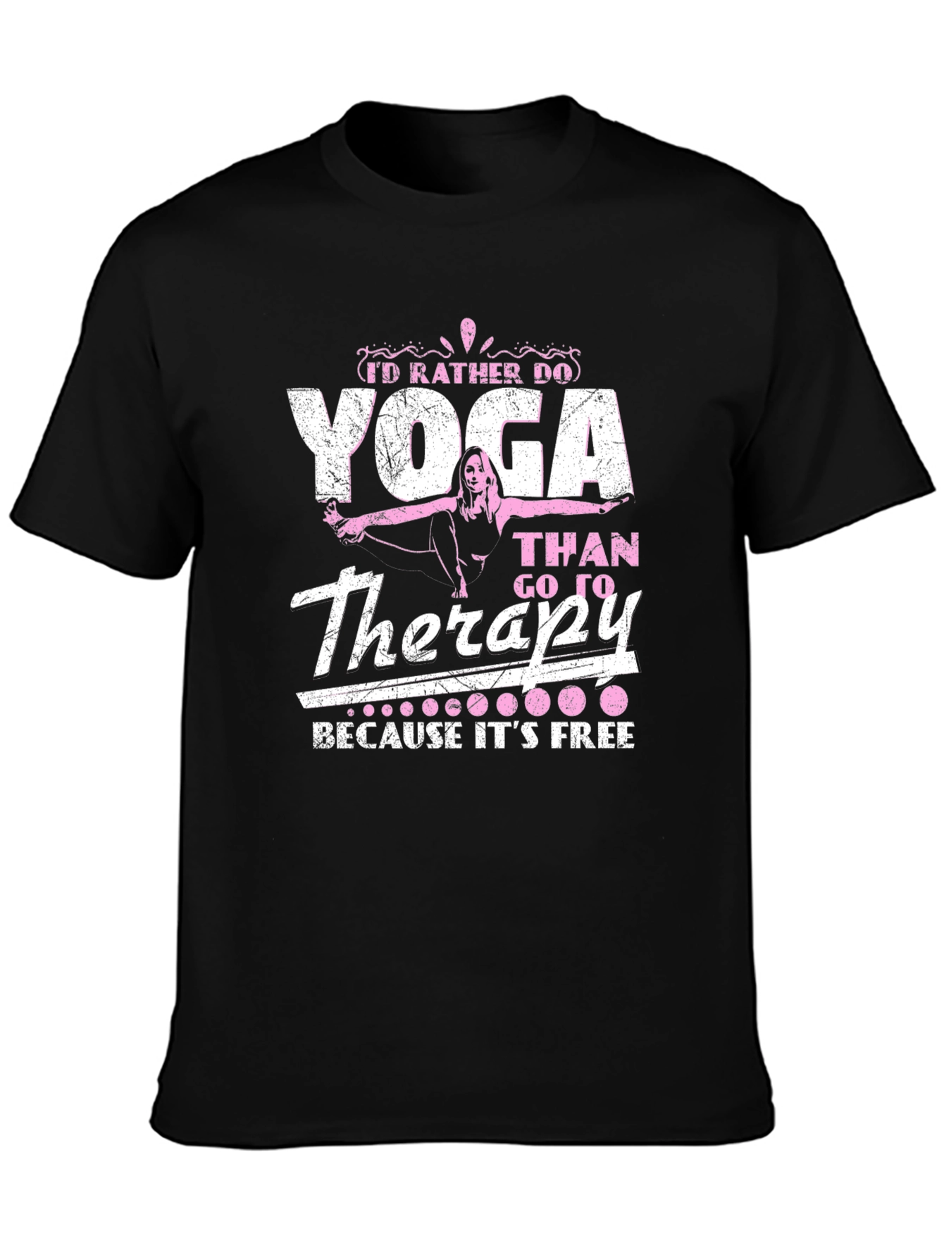 Yoga Therapy Graphic Tee - Black