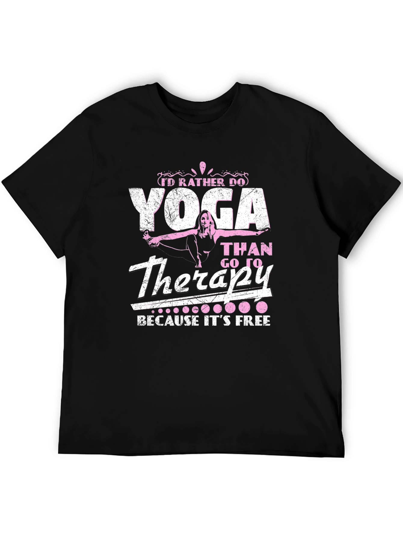 Yoga Therapy Graphic Tee - Black