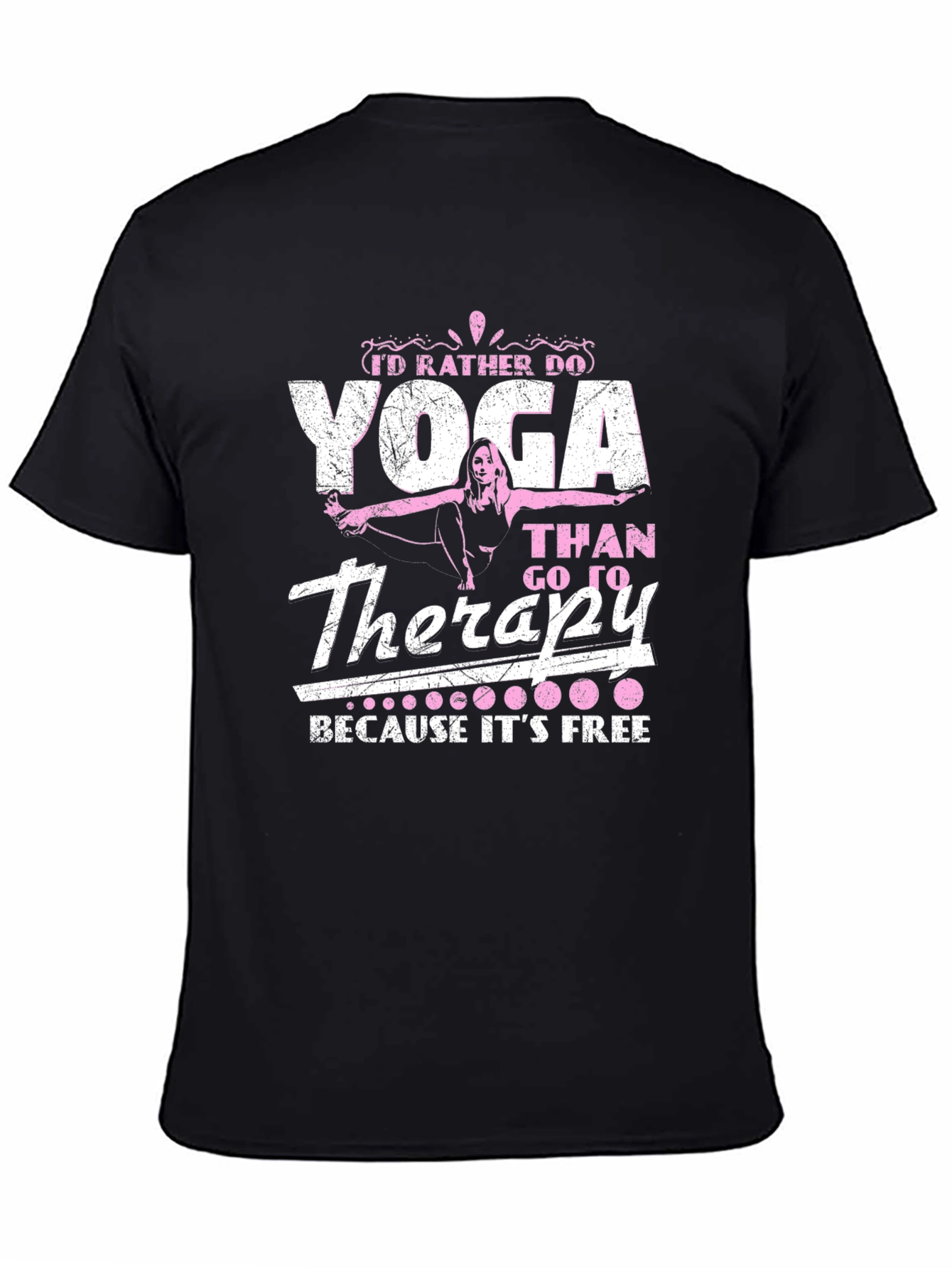 Yoga Therapy Graphic Tee - Black