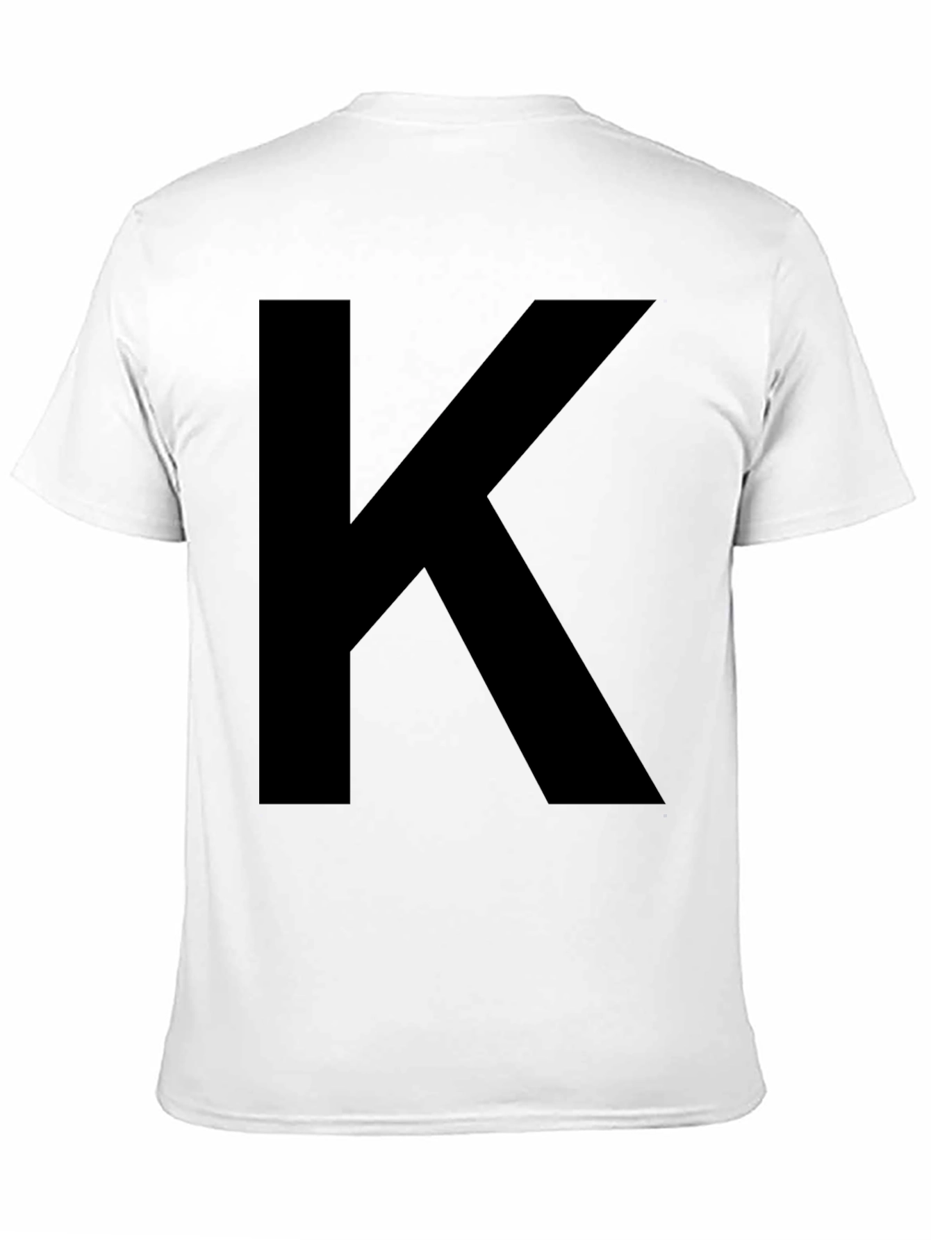Bold Initial K Black T-Shirt