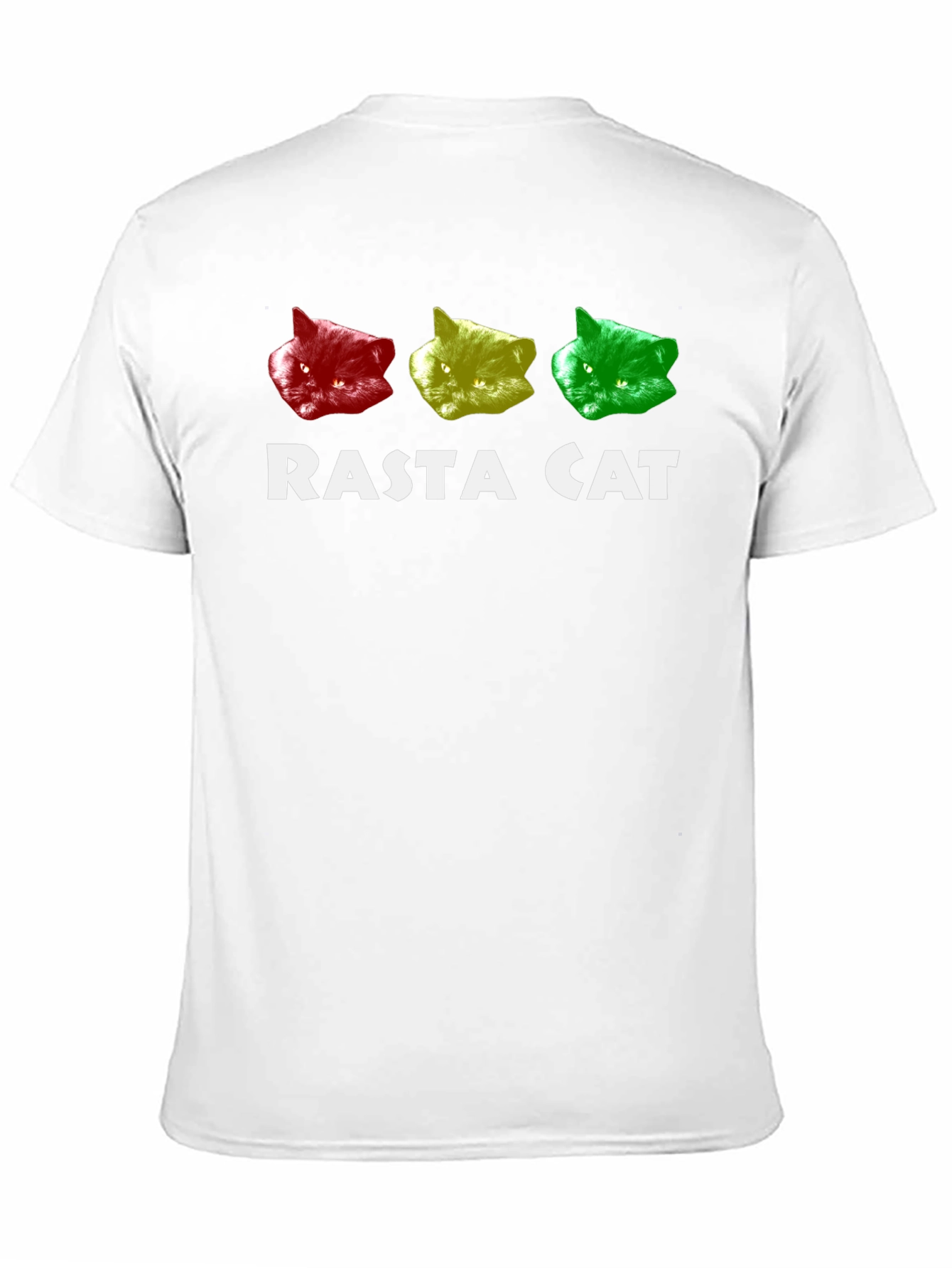 Rasta Cat Graphic Tee - Reggae Style T-Shirt