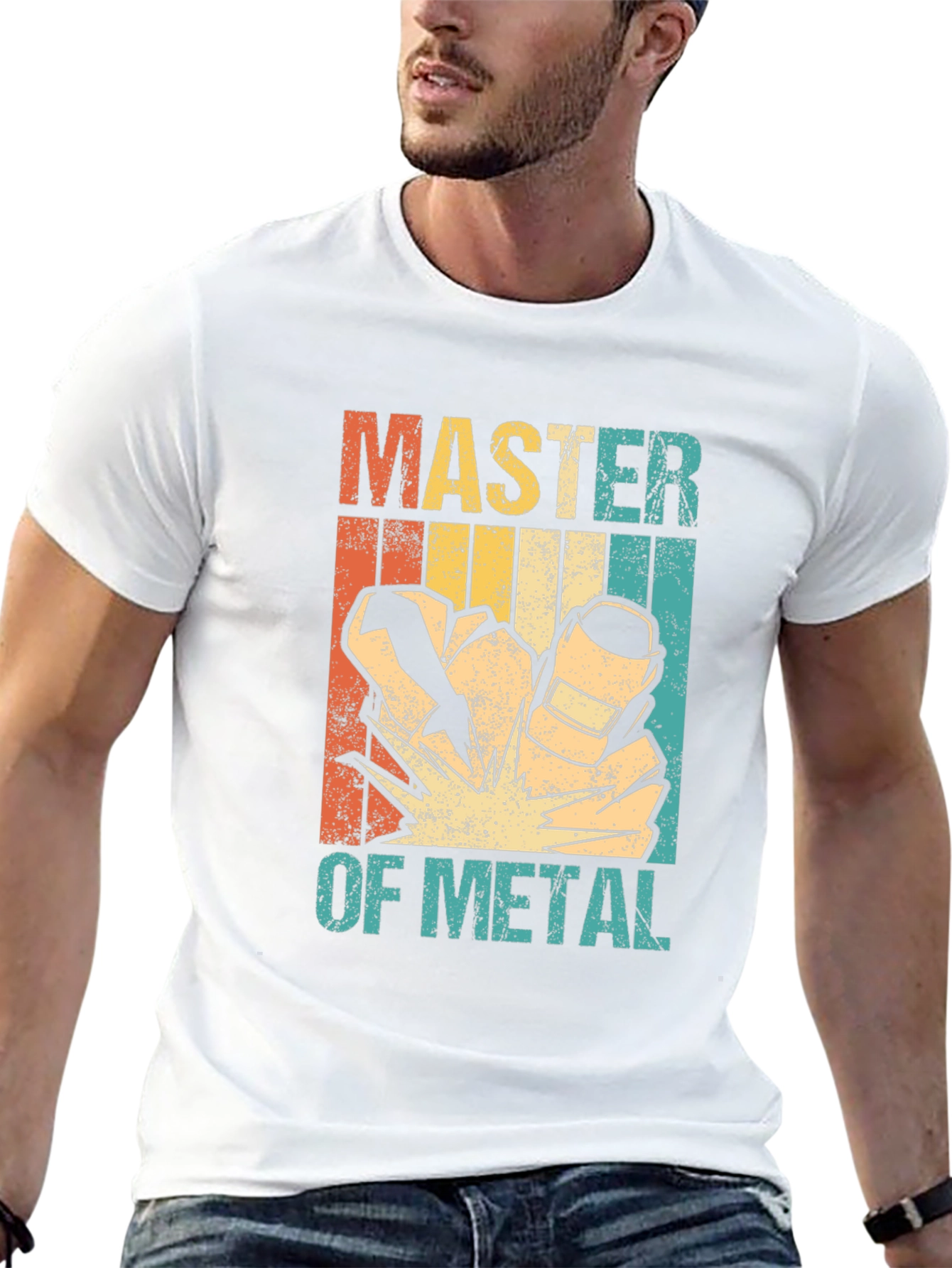 Master of Metal Welding T-Shirt - Retro Design