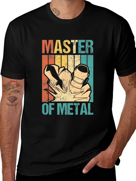 Master of Metal Welding T-Shirt - Retro Design