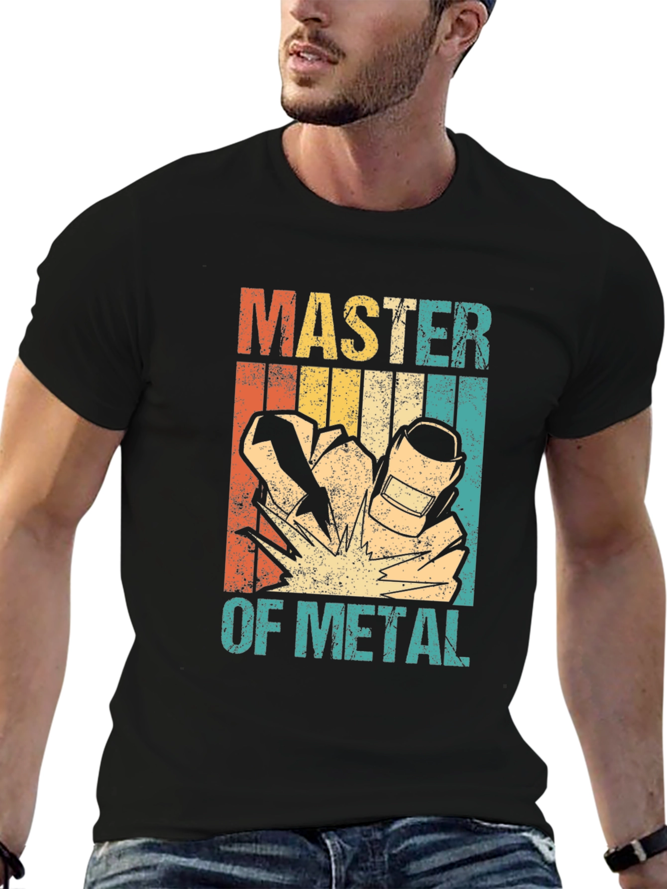 Master of Metal Welding T-Shirt - Retro Design