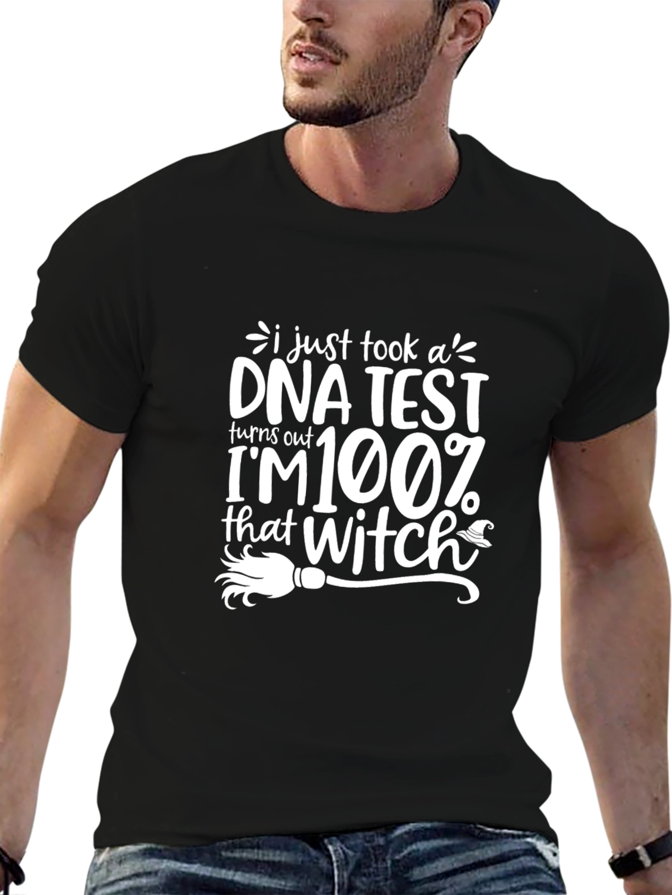 100% Witch Graphic T-Shirt - Halloween Tee