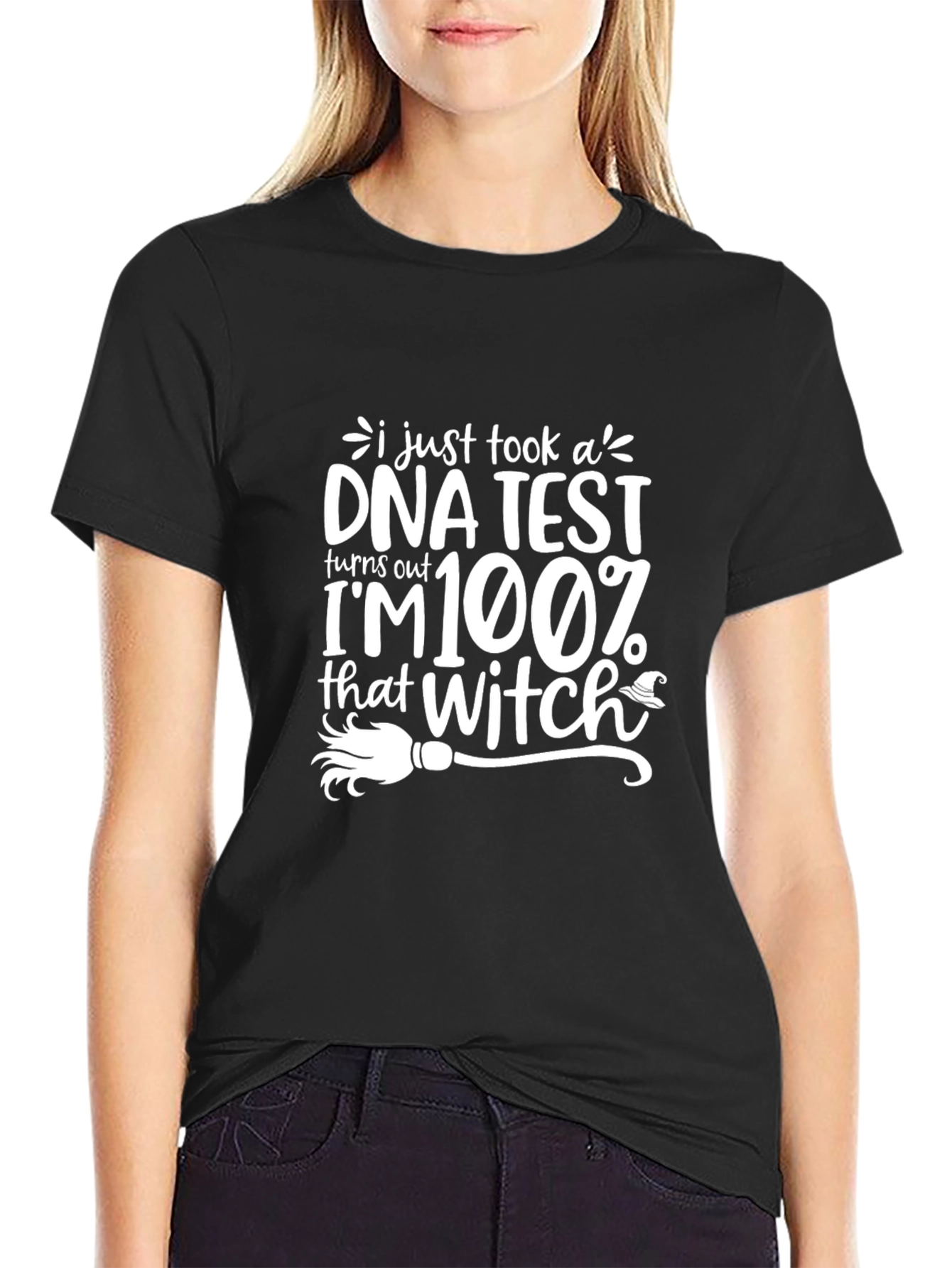 100% Witch Graphic T-Shirt - Halloween Tee