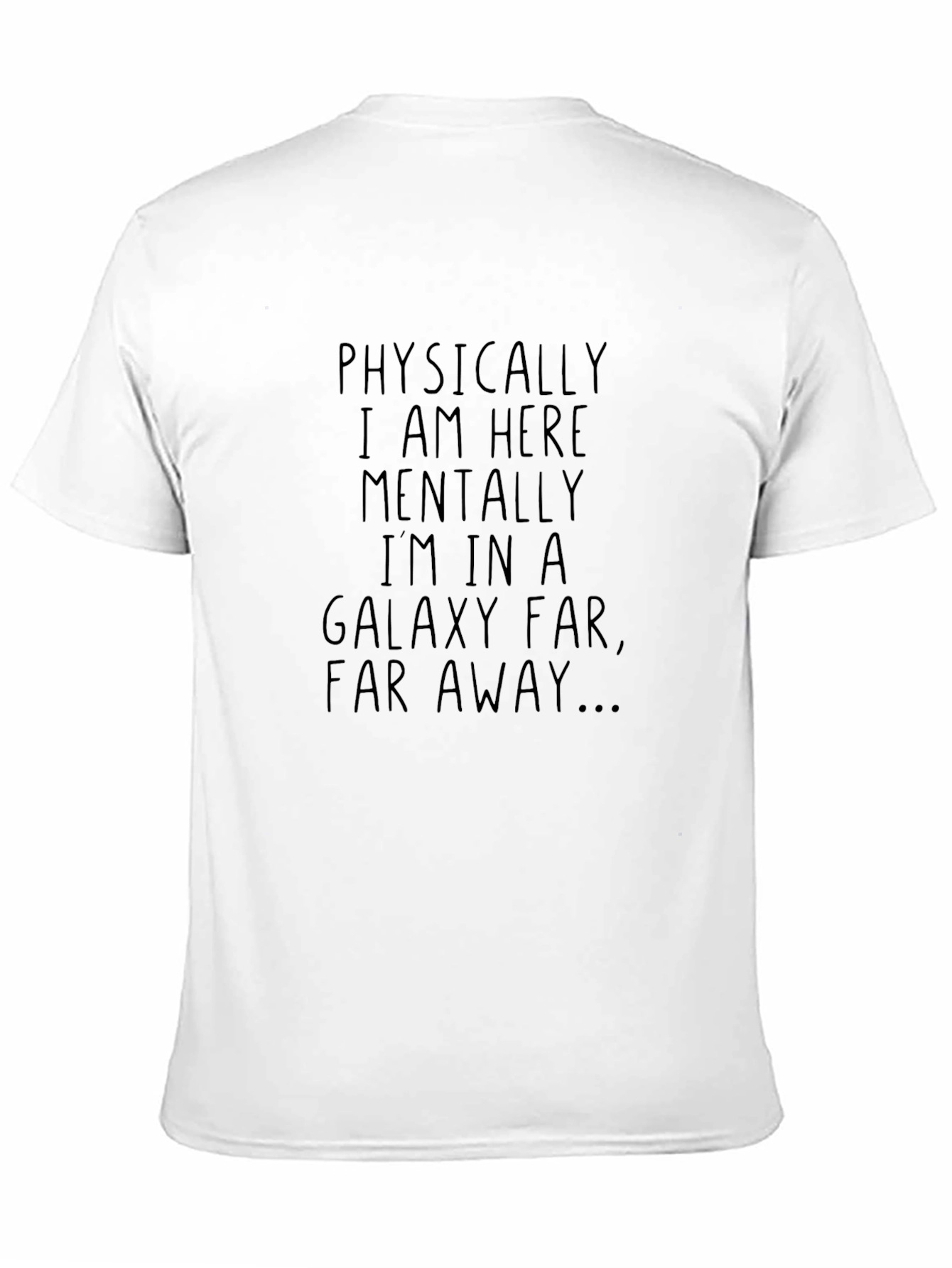 Galaxy Far Away Graphic Tee - Black Cotton T-Shirt