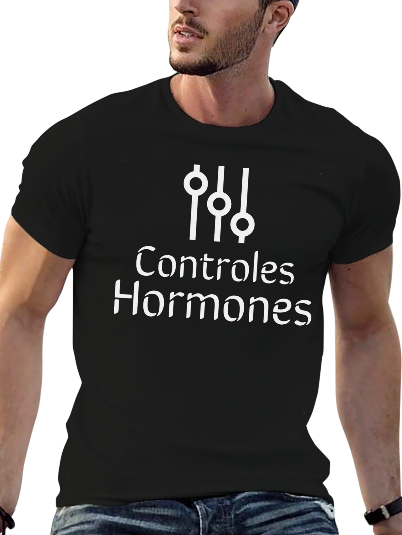 Hormone Control T-Shirt - Black Graphic Tee