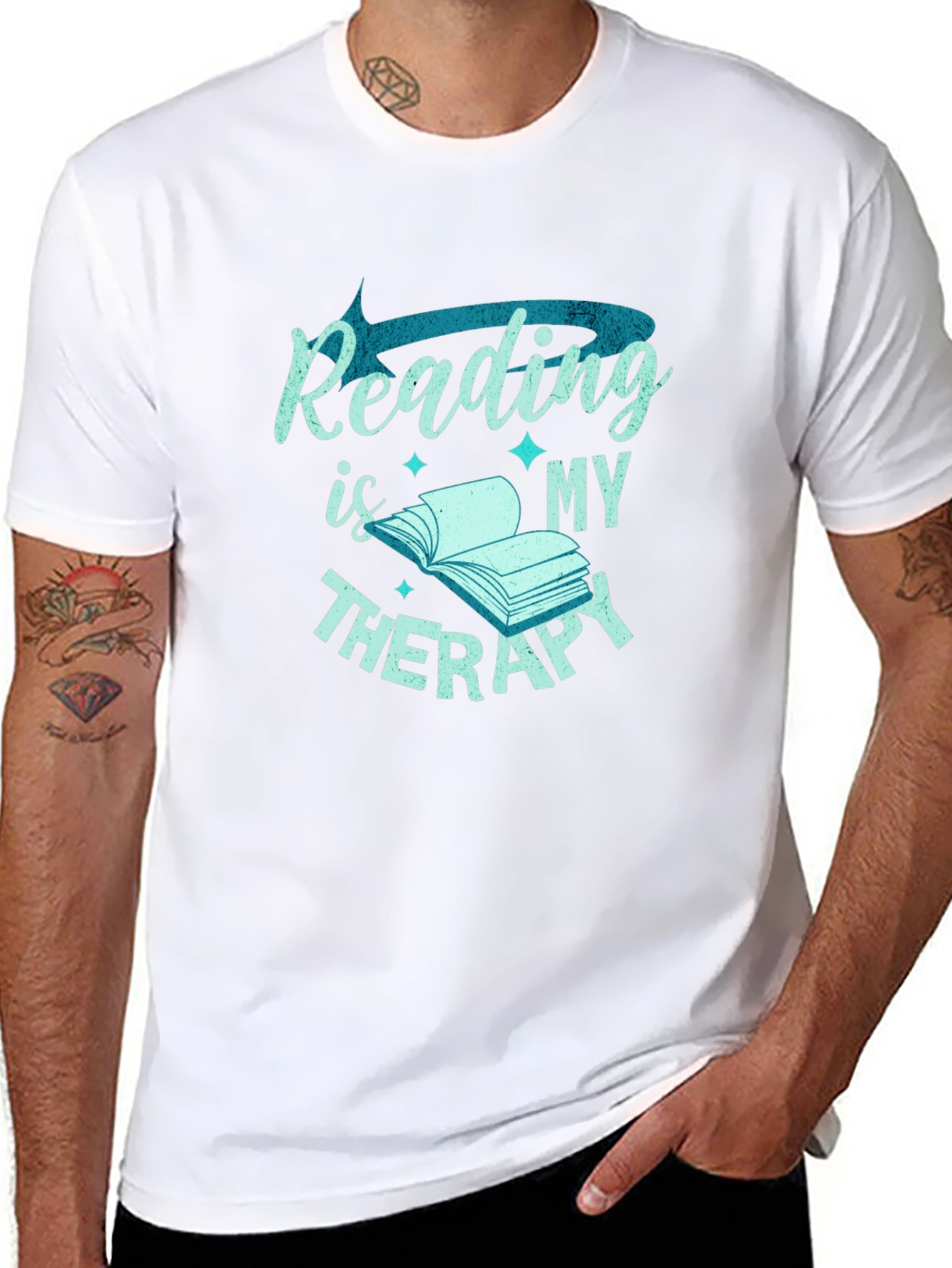 Reading is My Therapy Graphic Tee