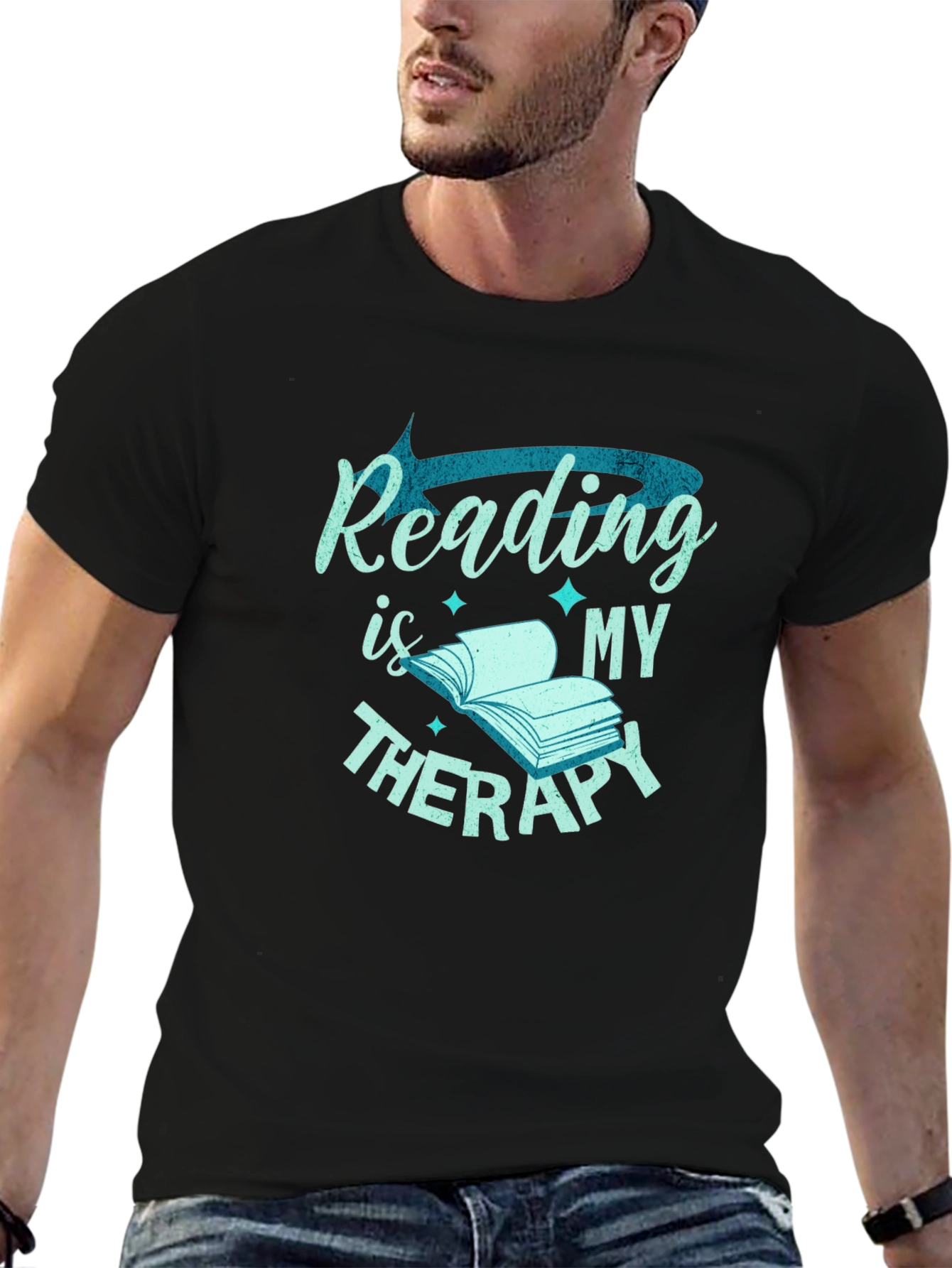 Reading is My Therapy Graphic Tee