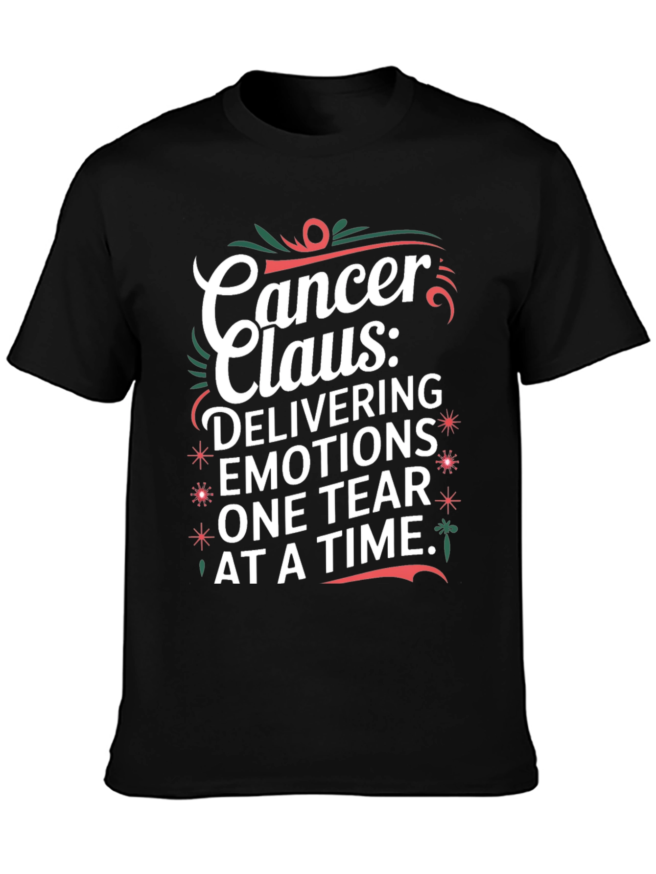 Cancer Claus Graphic T-Shirt - Delivering Emotions