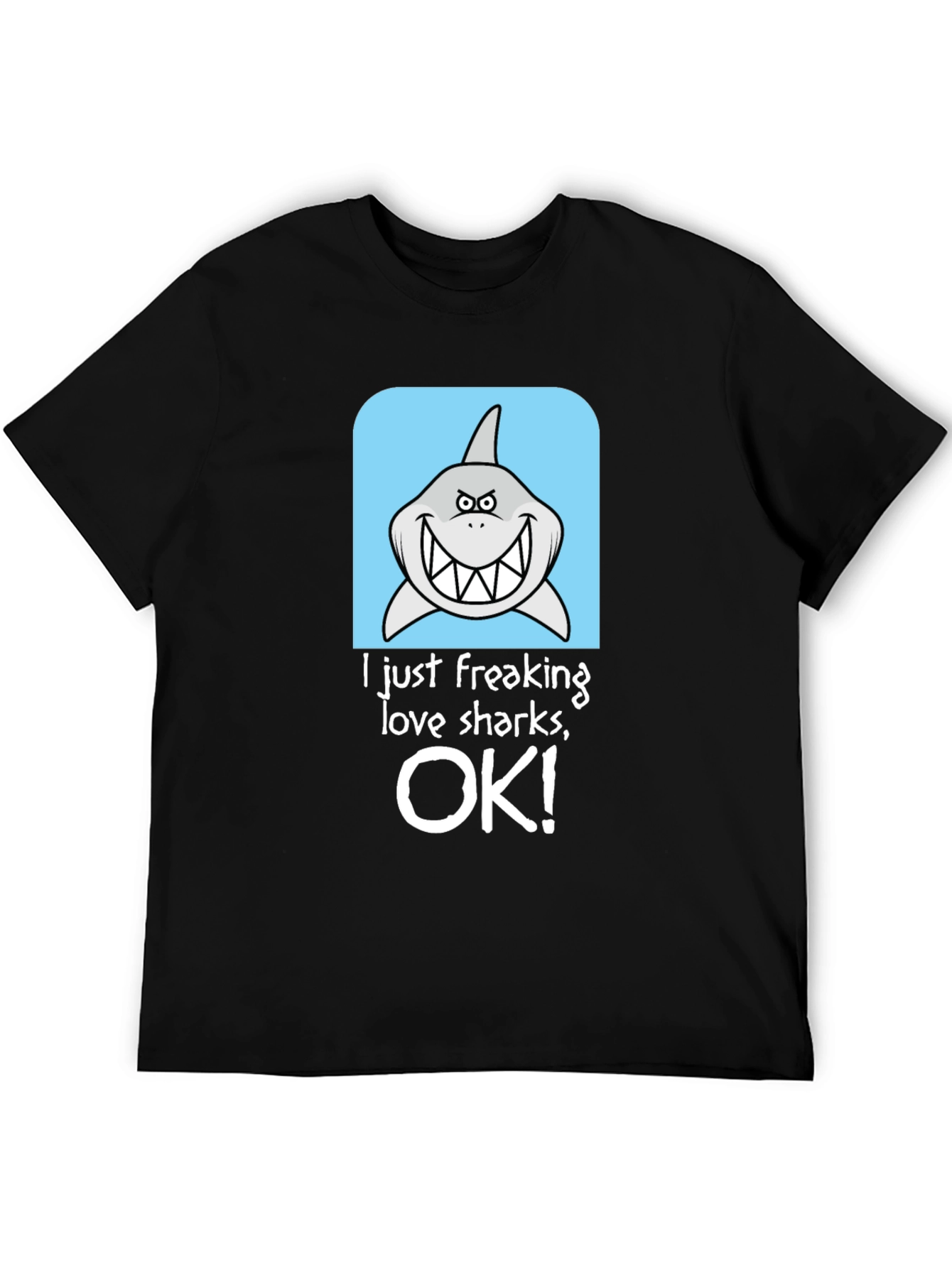 Shark Lover Graphic T-Shirt - Humorous Design