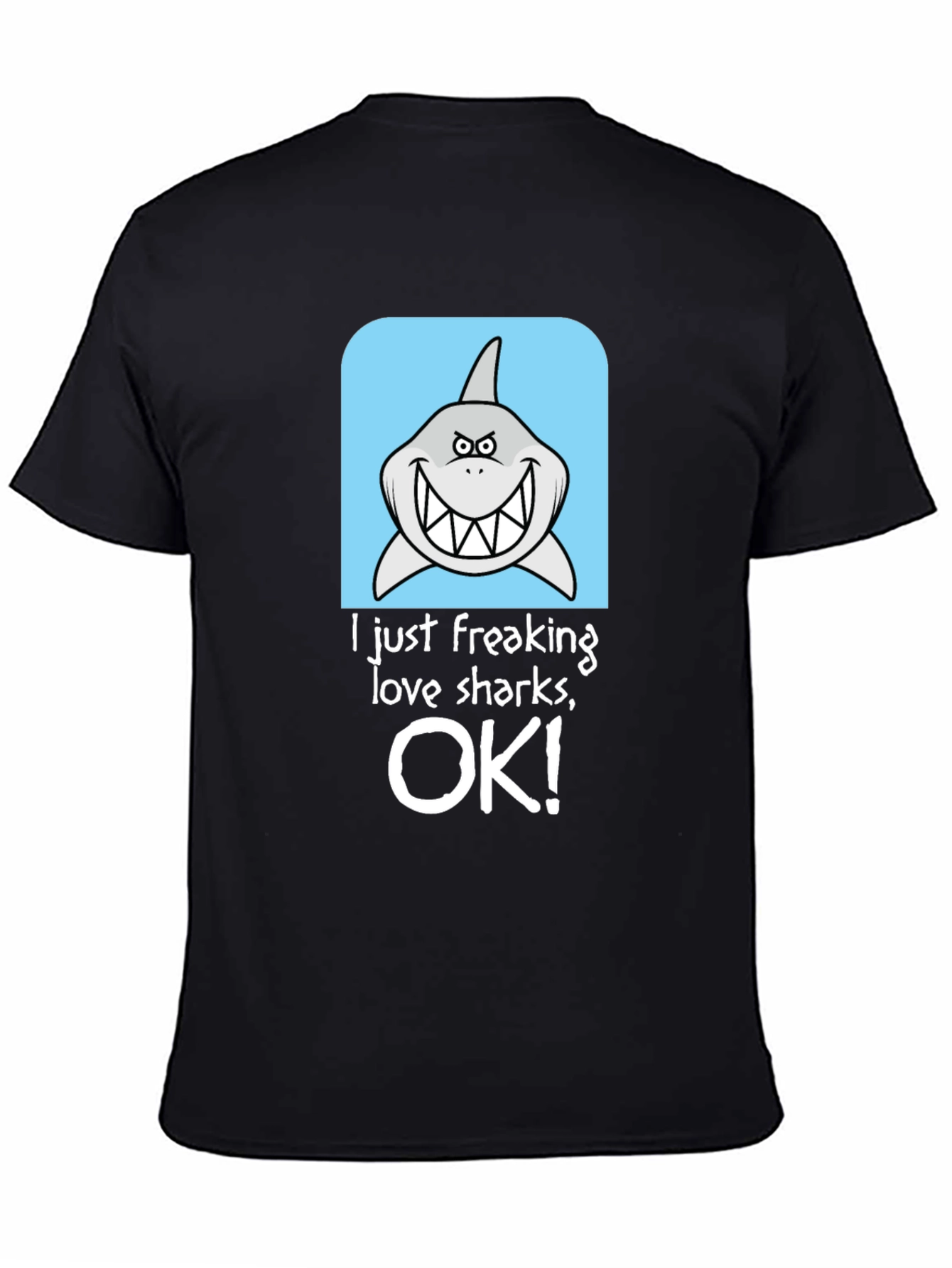 Shark Lover Graphic T-Shirt - Humorous Design