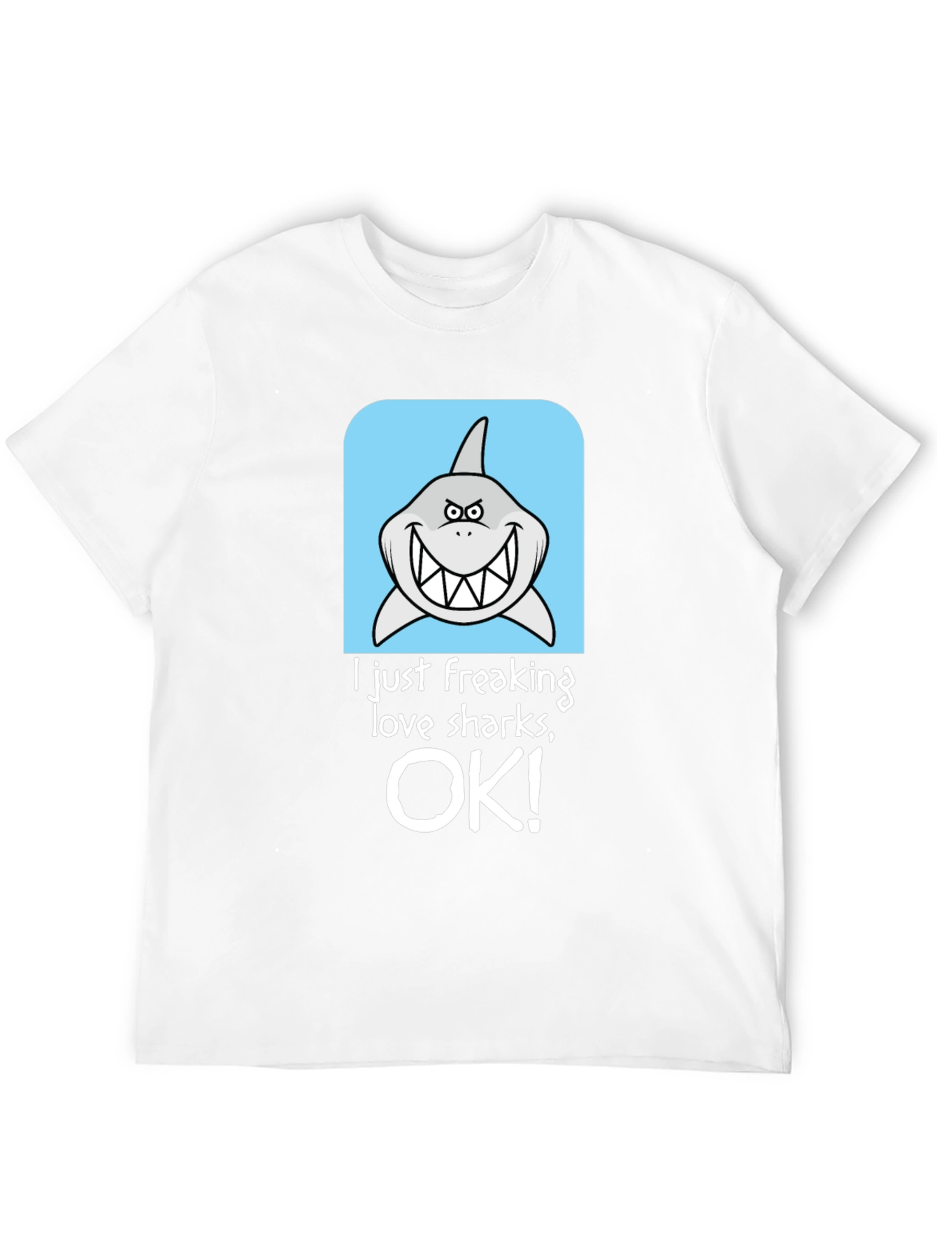 Shark Lover Graphic T-Shirt - Humorous Design