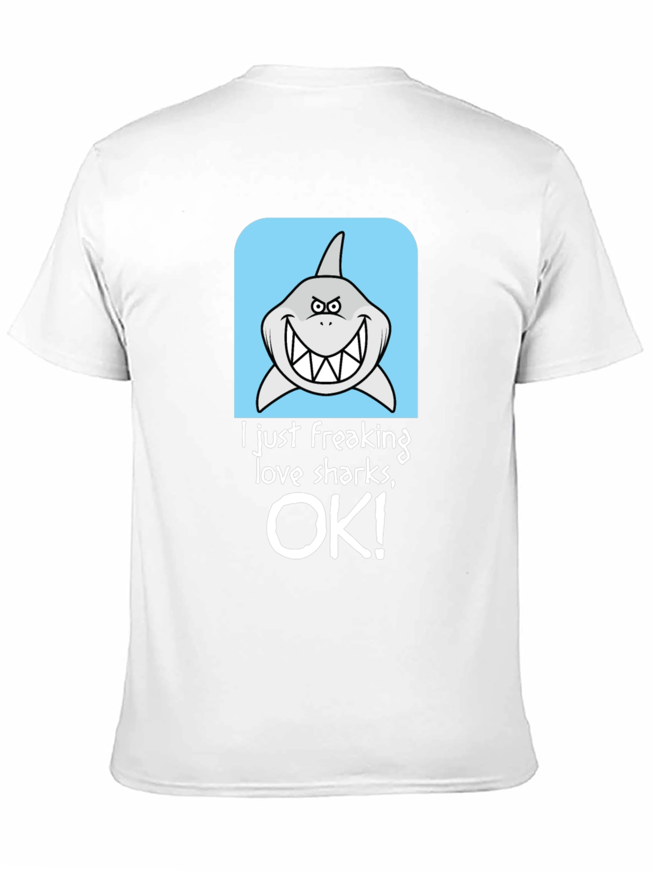 Shark Lover Graphic T-Shirt - Humorous Design