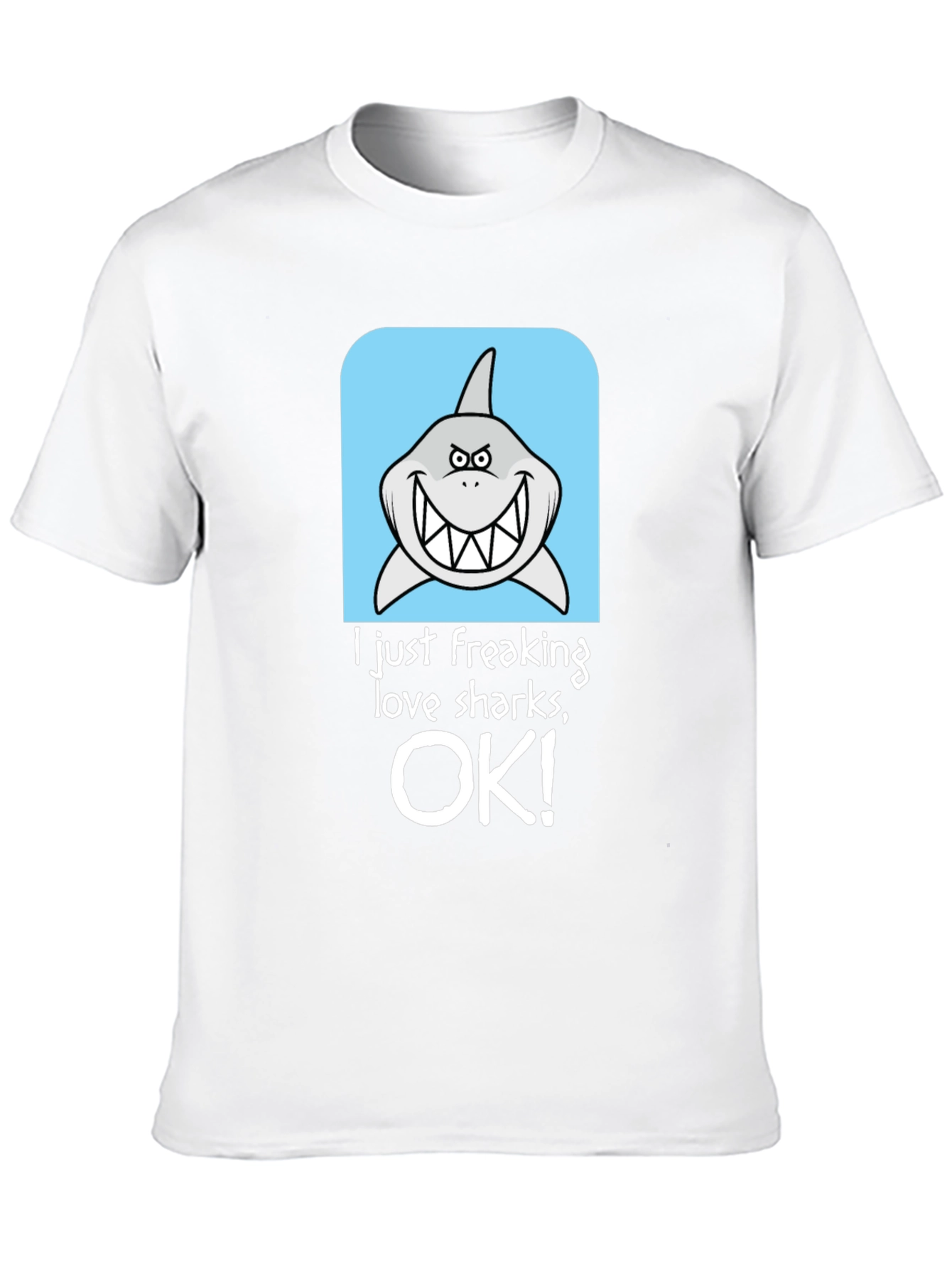 Shark Lover Graphic T-Shirt - Humorous Design