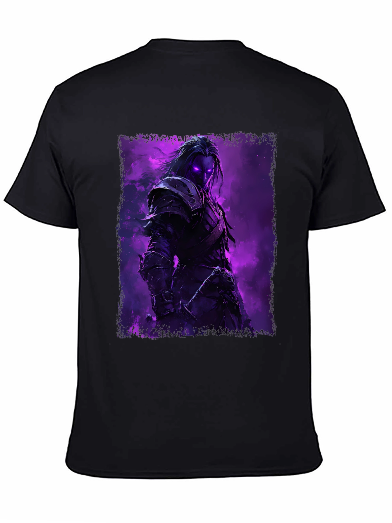 Mystic Warrior Graphic Tee - Dark Fantasy T-Shirt