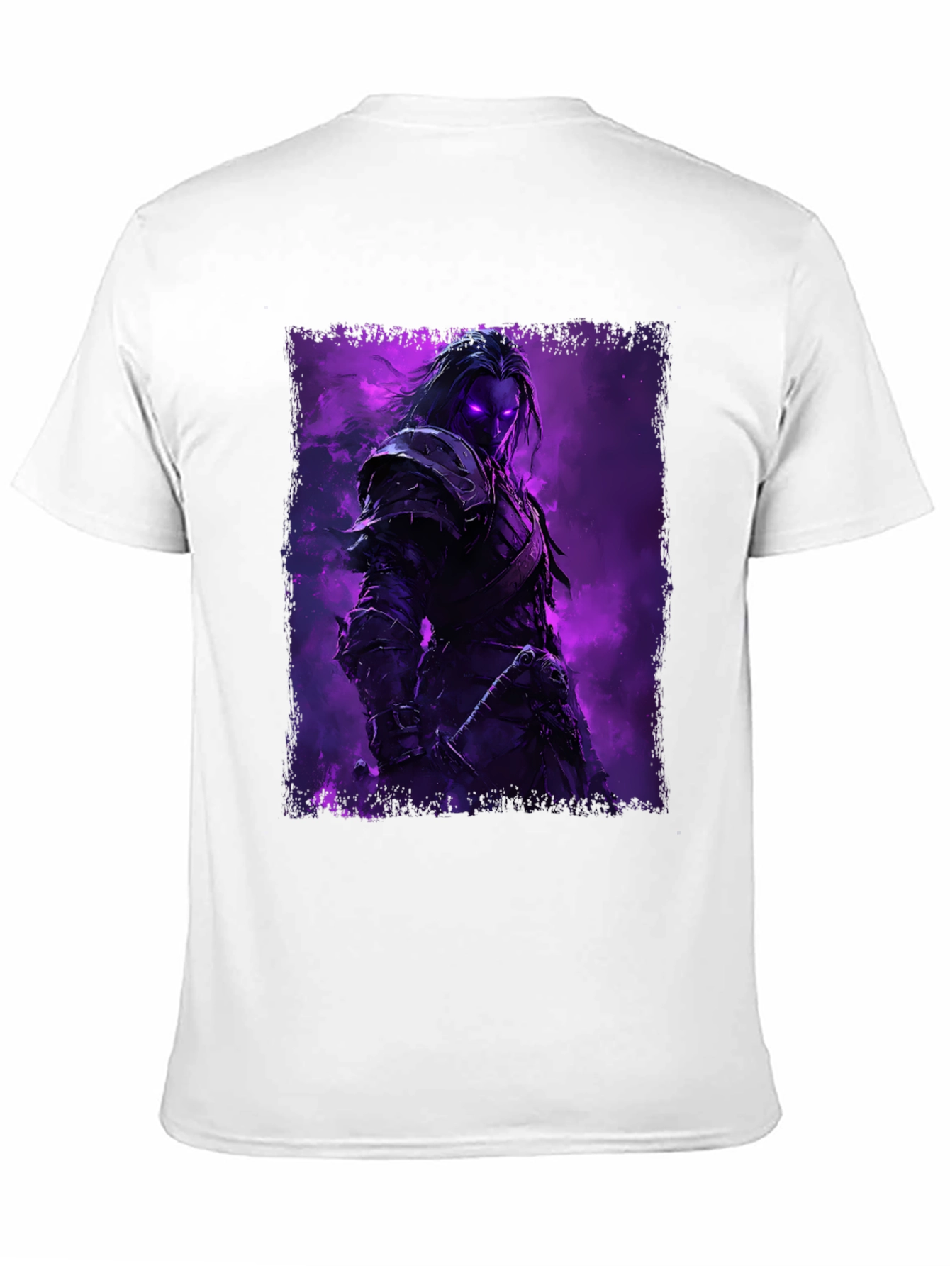 Mystic Warrior Graphic Tee - Dark Fantasy T-Shirt