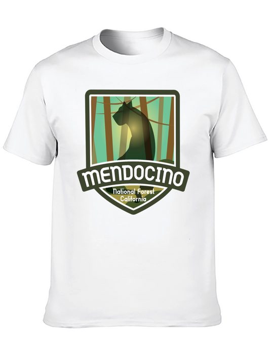 Mendocino National Forest T-Shirt - California Bear Tee