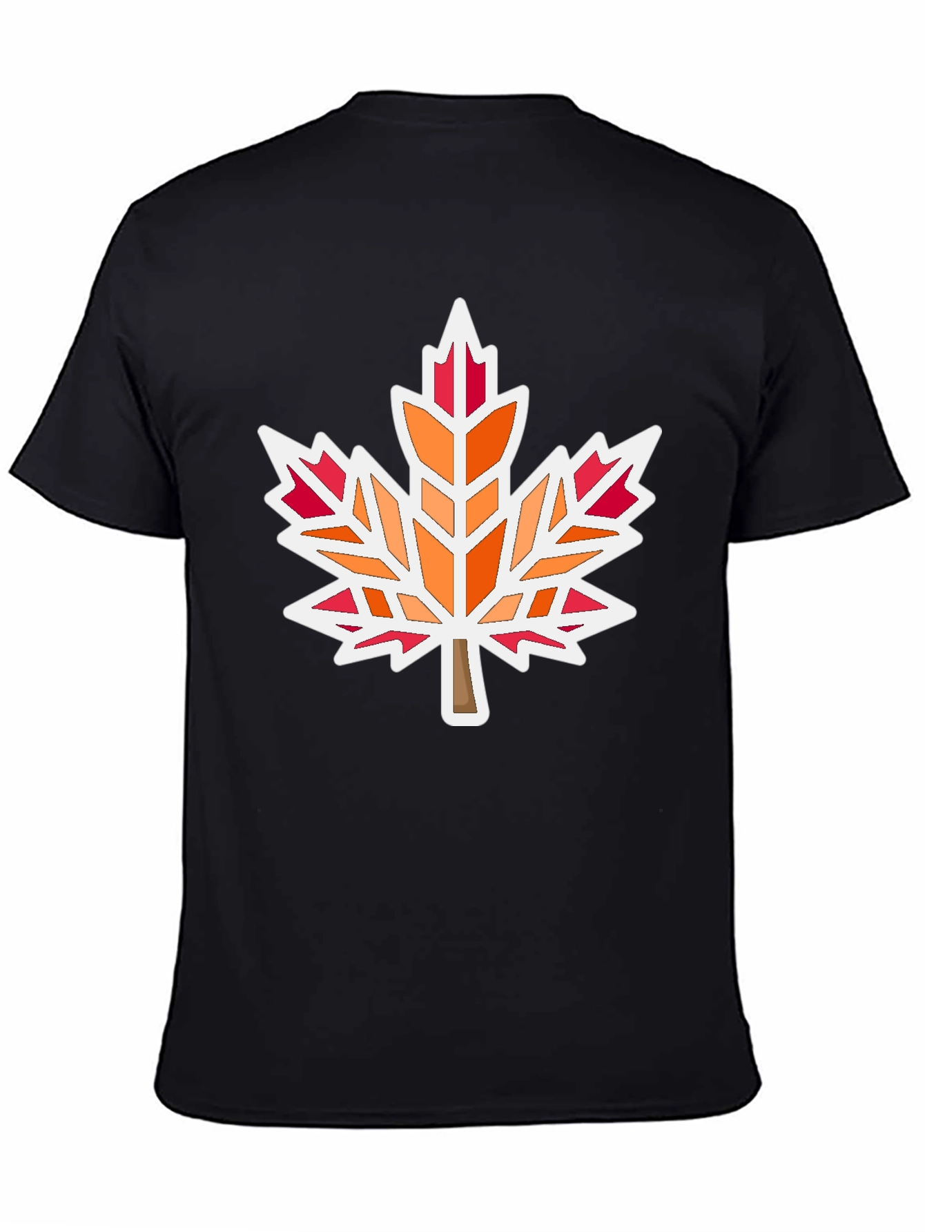 Maple Leaf Graphic Tee - Black Unisex Shirt
