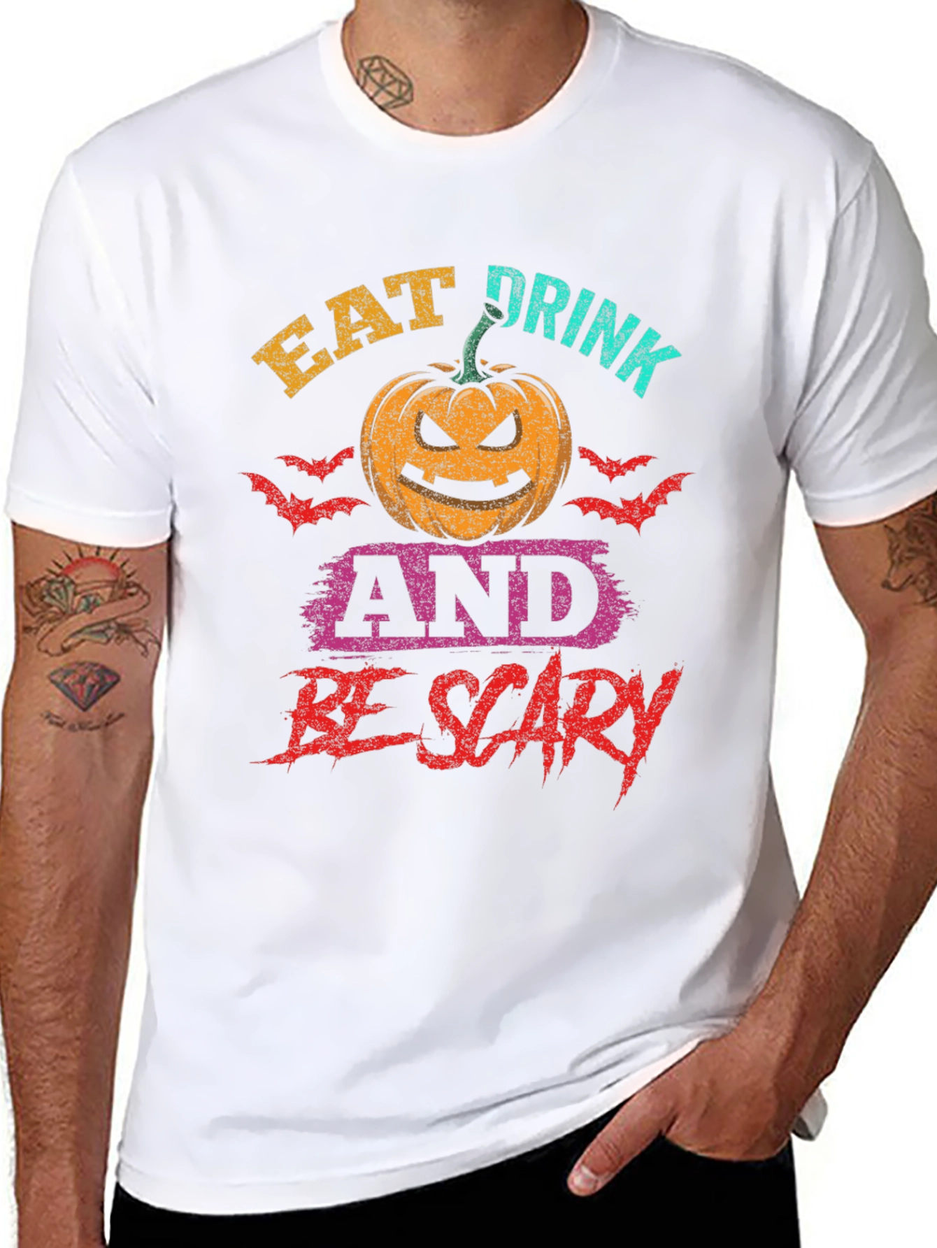 Eat Drink And Be Scary Halloween T-Shirt