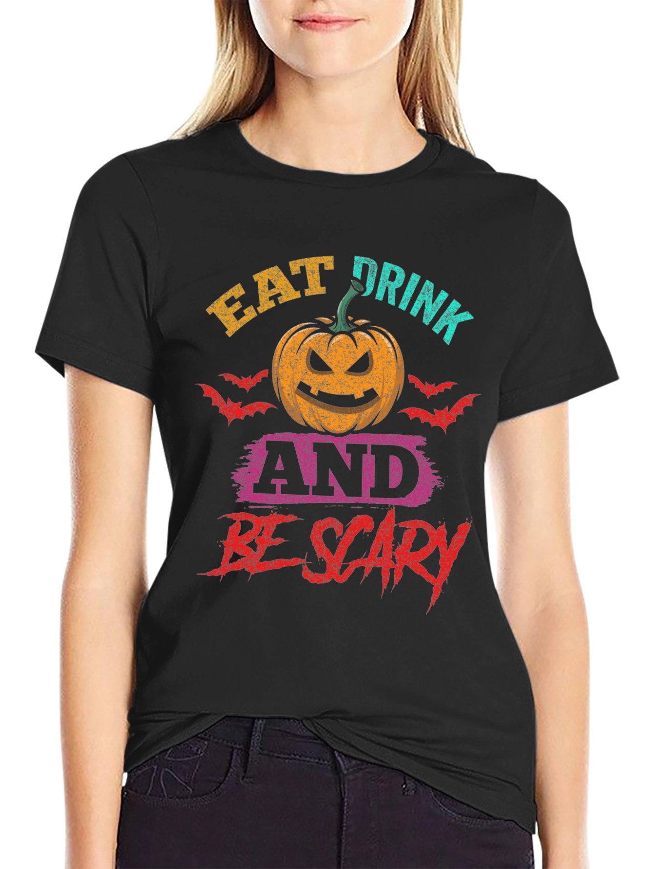 Eat Drink And Be Scary Halloween T-Shirt