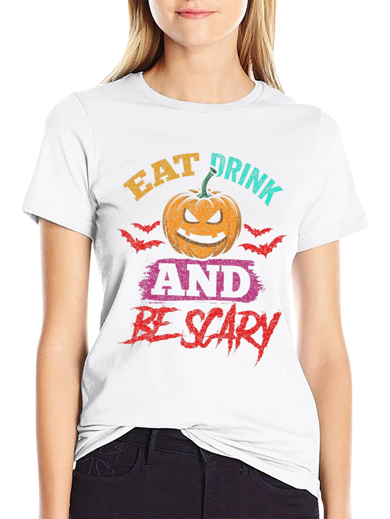 Eat Drink And Be Scary Halloween T-Shirt