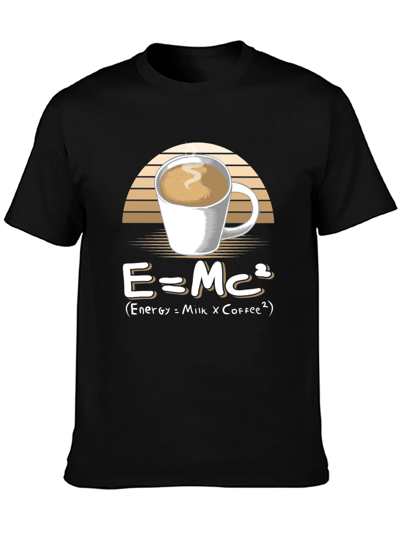E=Mc2 Coffee Formula Graphic T-Shirt