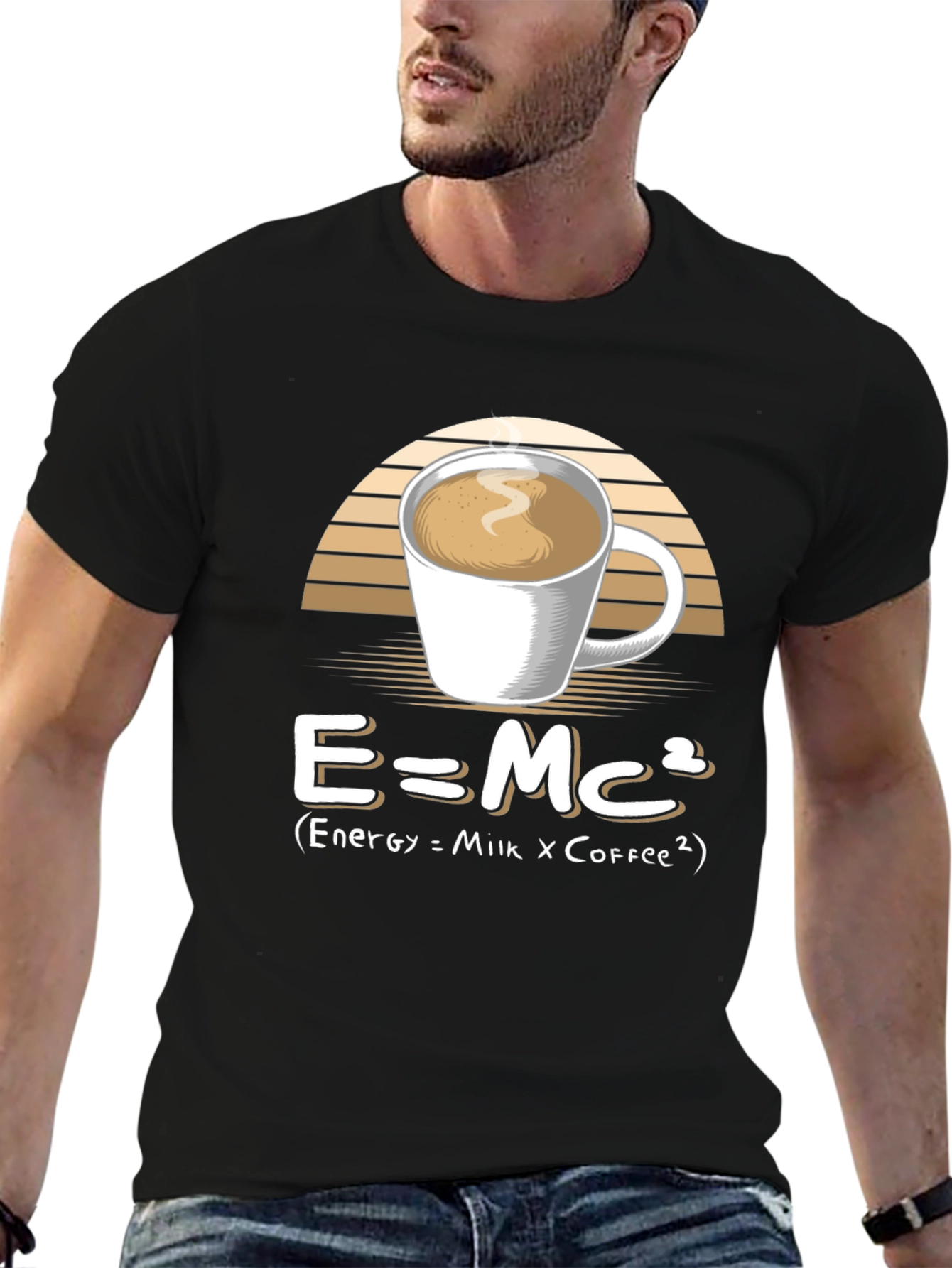 E=Mc2 Coffee Formula Graphic T-Shirt