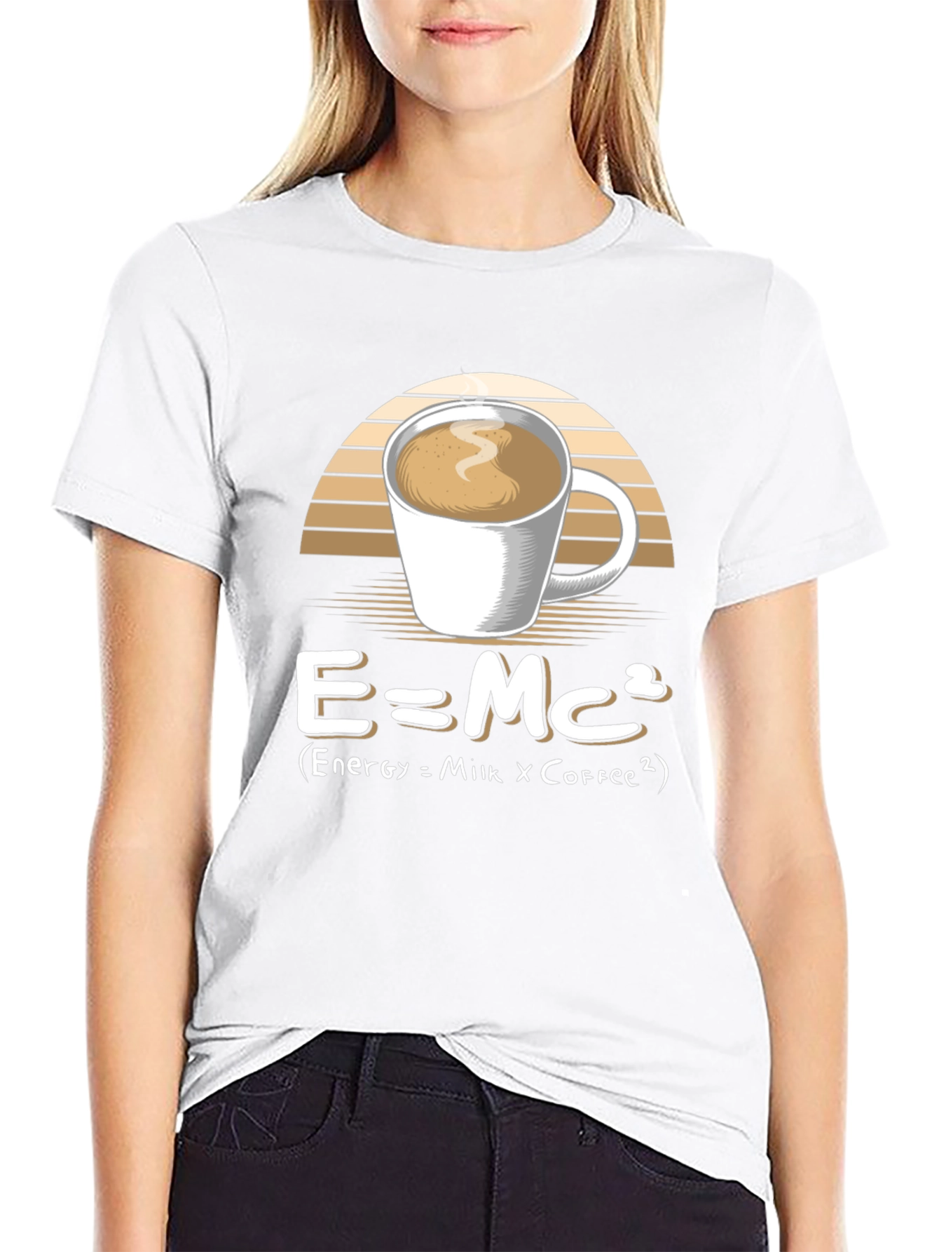 E=Mc2 Coffee Formula Graphic T-Shirt