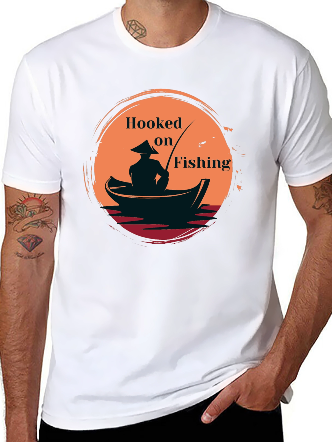 Hooked on Fishing Graphic Tee