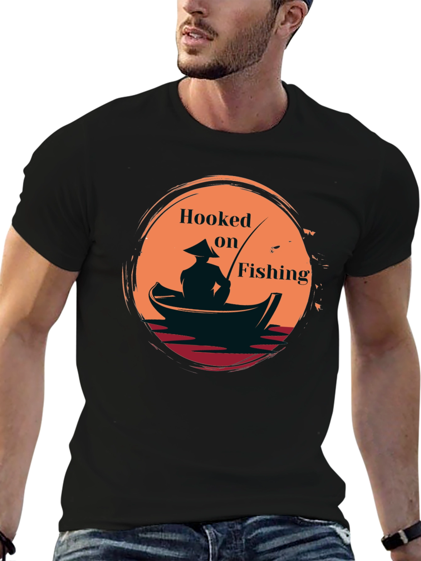 Hooked on Fishing Graphic Tee